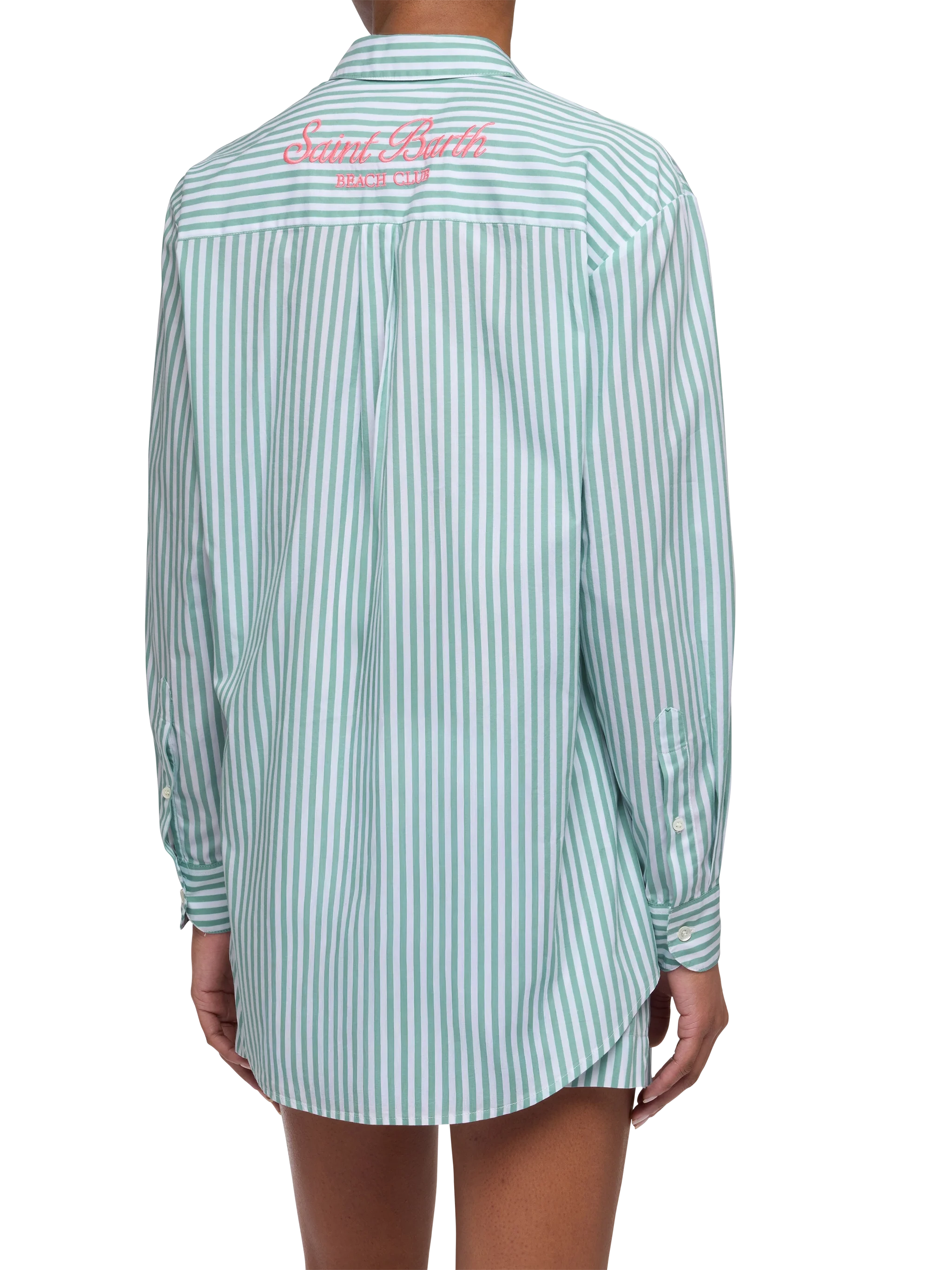 mc2-saint-barth-camicia-brigitte-donna-cotone-a-righe-verde-saint-barth-beach-cl image 3