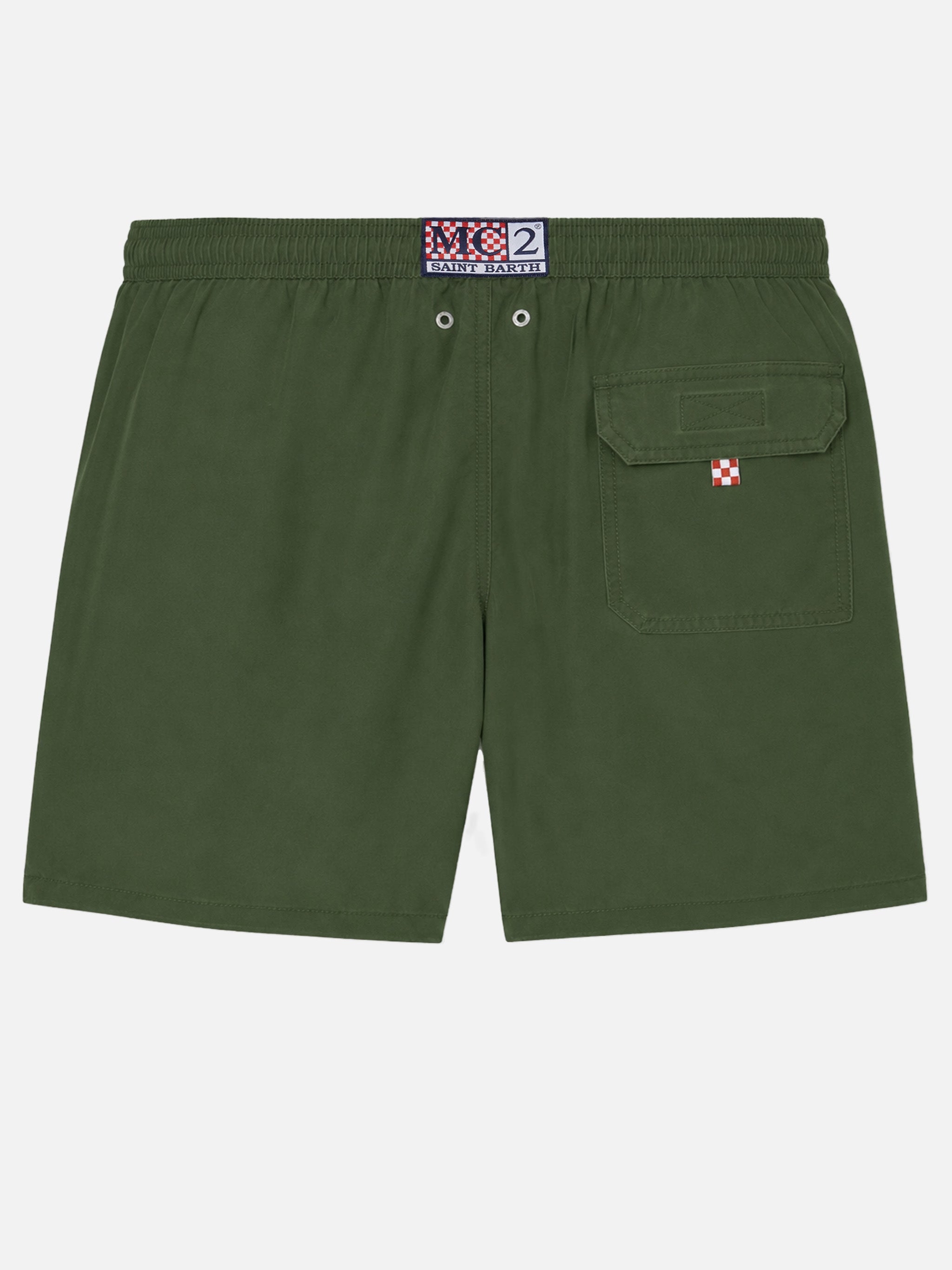 mc2-saint-barth-patmos-costume-mare-uomo-verde-militare-vintage-used image 2