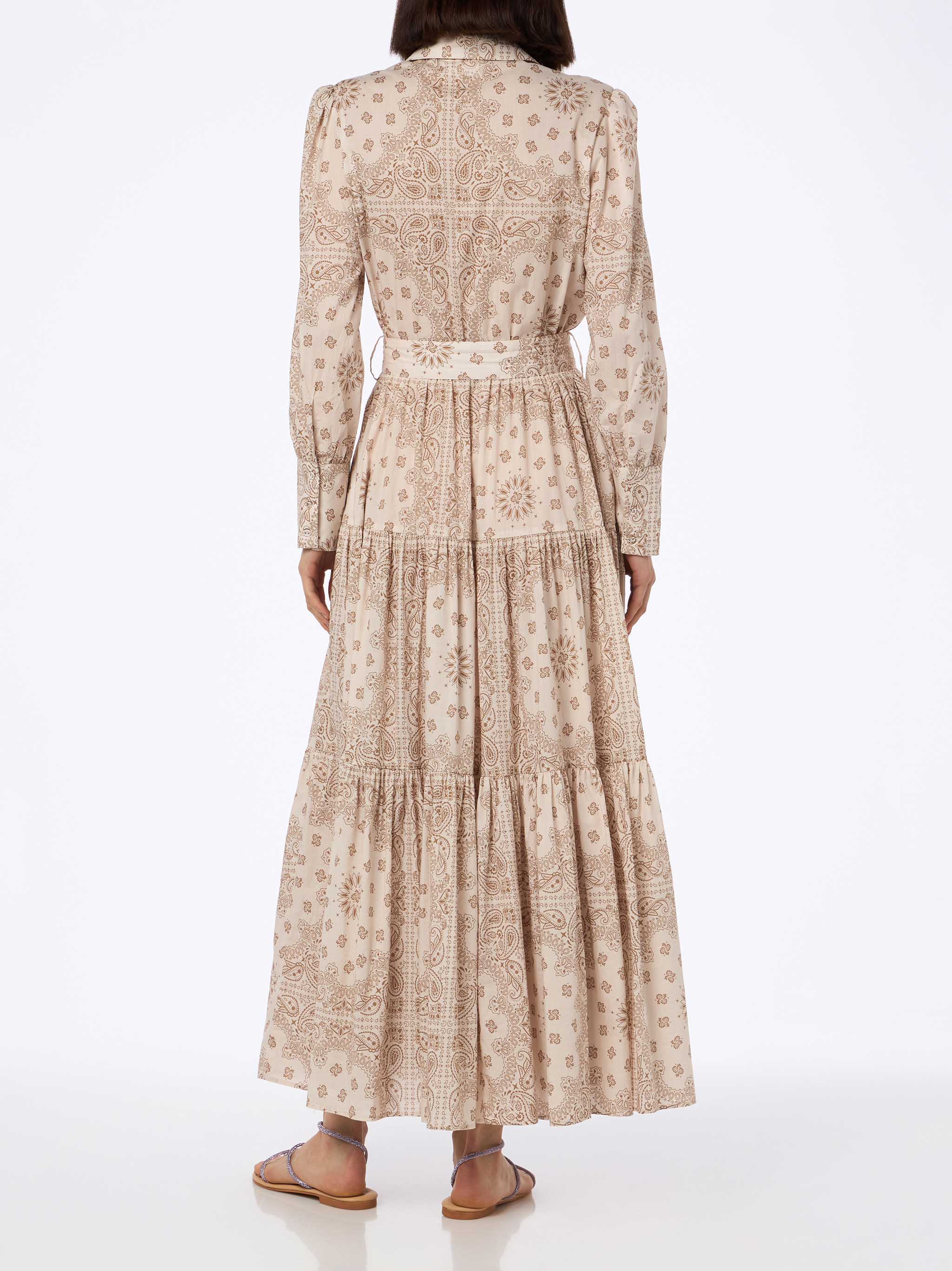 mc2-saint-barth-jensen-abito-lungo-donna-in-cotone-beige-fantasia-bandana image 2