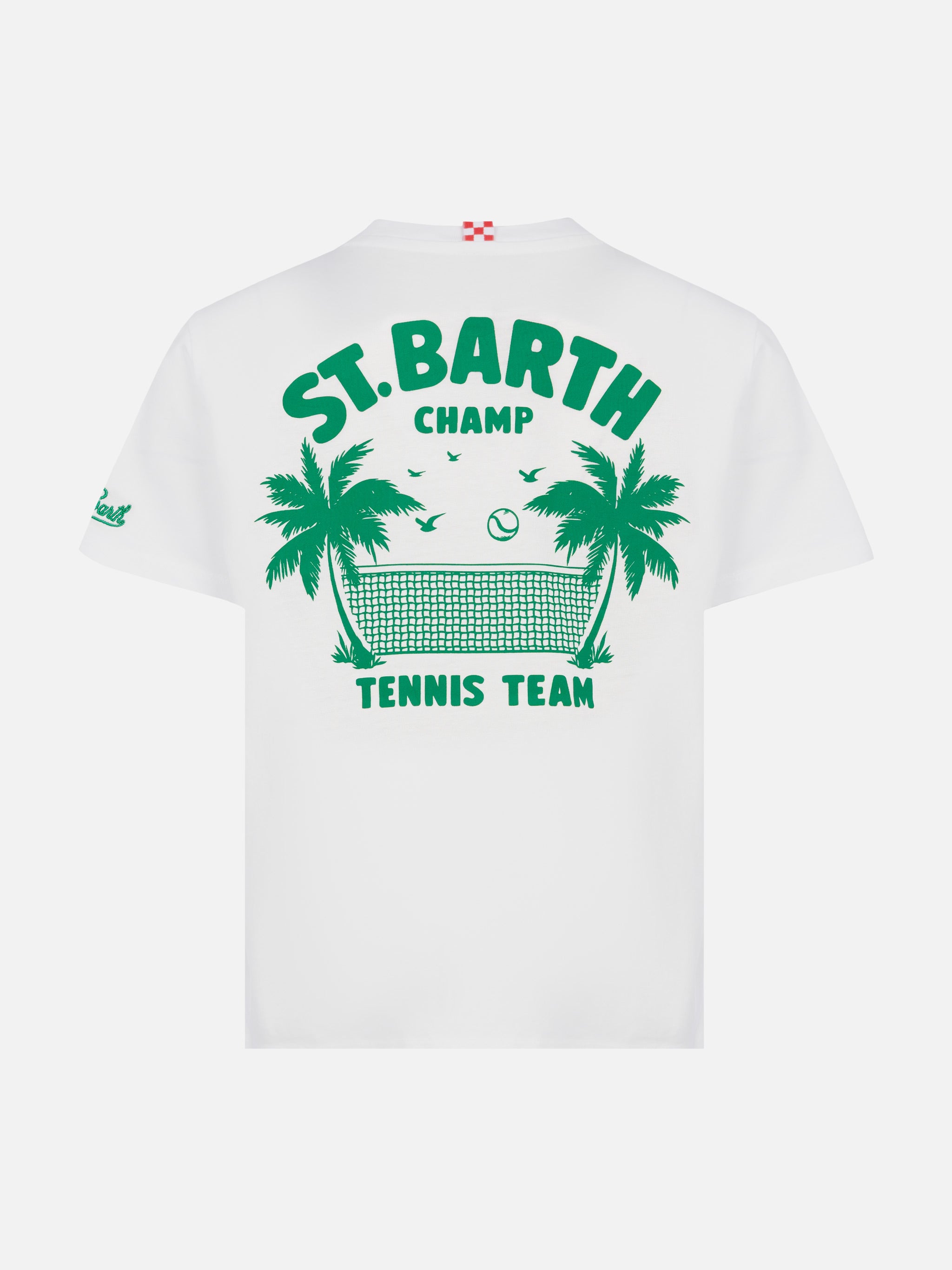 mc2-saint-barth-t-shirt-bambino-cotone-stampa-saint-barth-tennis-team image 1