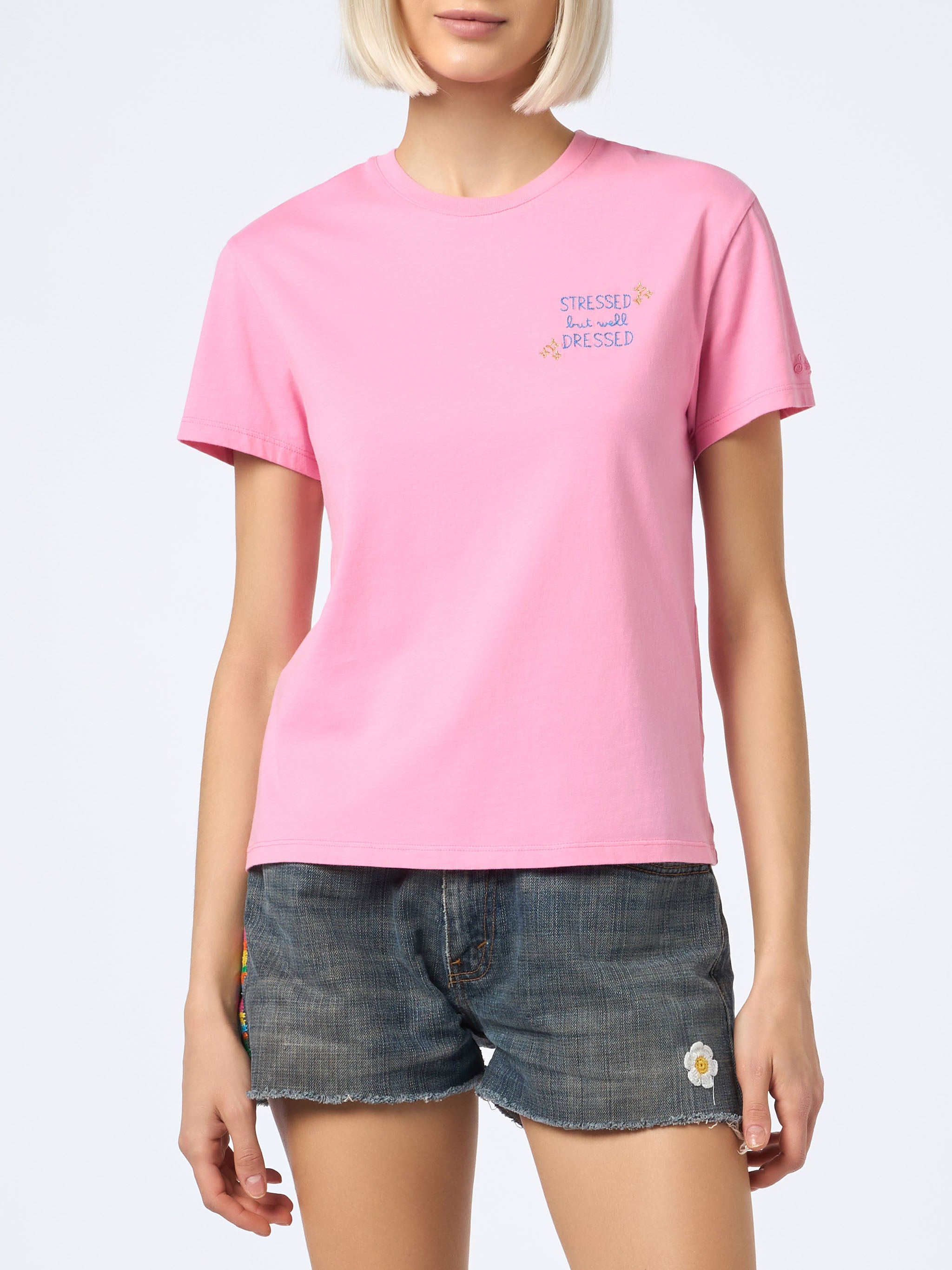 mc2-saint-barth-emilie-t-shirt-in-cotone-rosa-con-ricamo-stressed-but-well-dress image 2