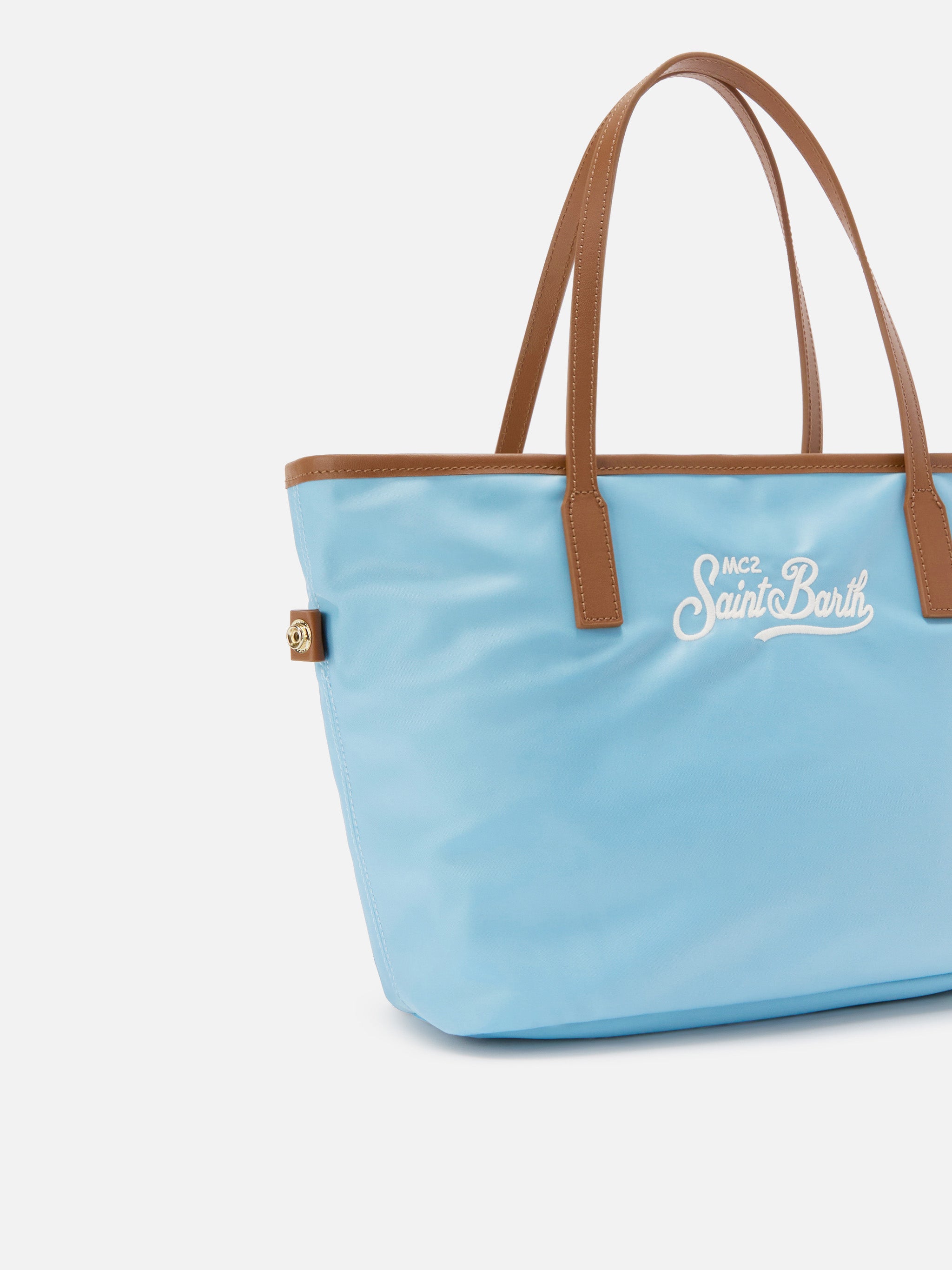 mc2-saint-barth-madame-city-borsa-medium-nylon-azzurro image 3