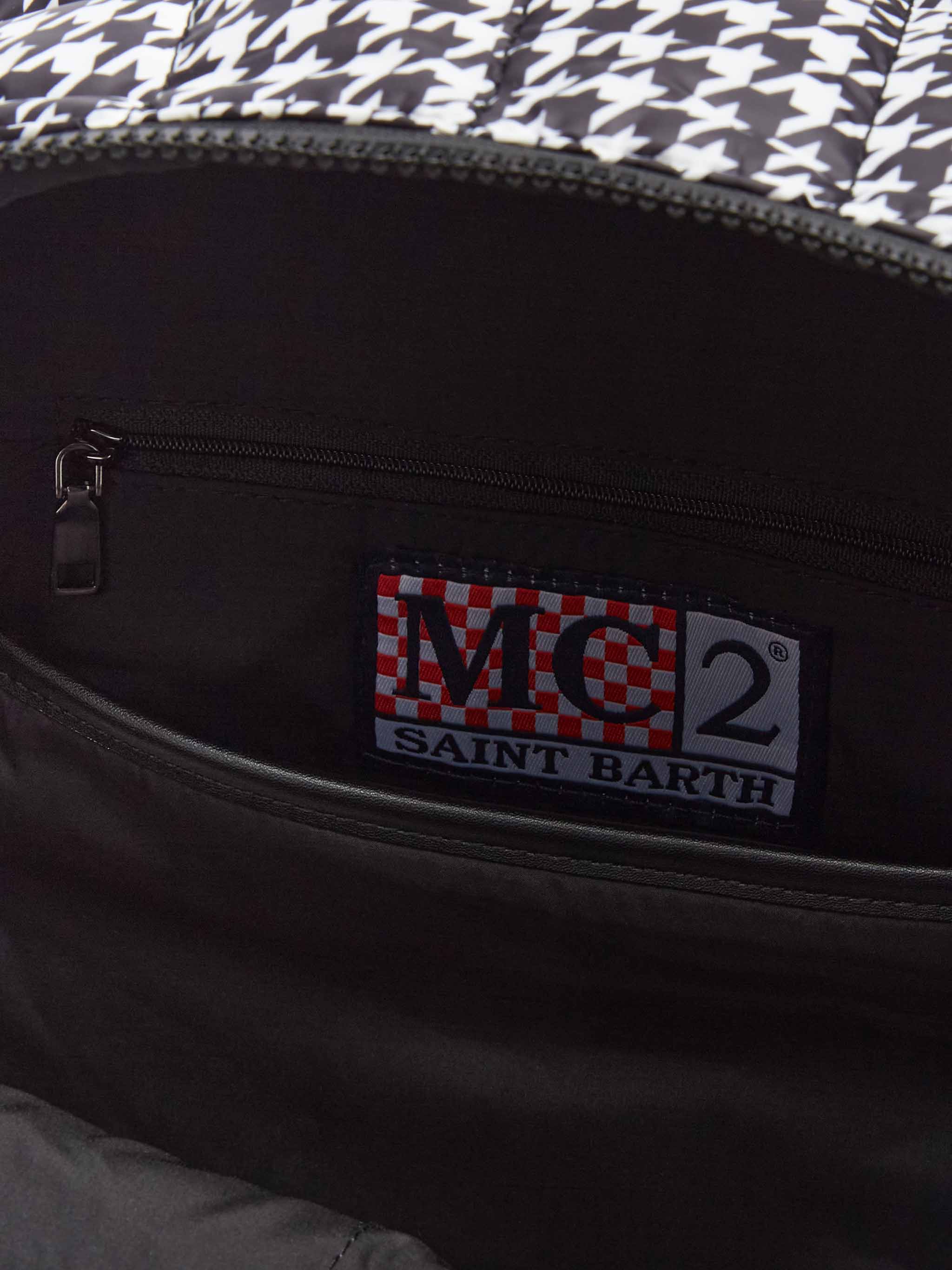mc2-saint-barth-zaino-puffer-imbottito-pied-de-poule-45x30x18 image 5
