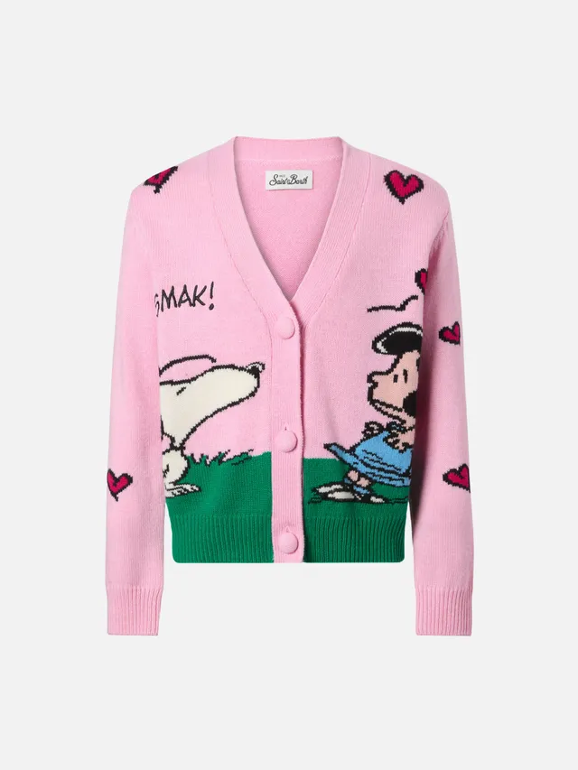 mc2-saint-barth-cardigan-didy-in-misto-cashmere-jacquard-snoopy-peanuts-special- image 1