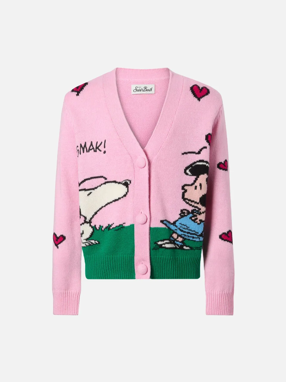mc2-saint-barth-cardigan-didy-in-misto-cashmere-jacquard-snoopy-peanuts-special- image 1