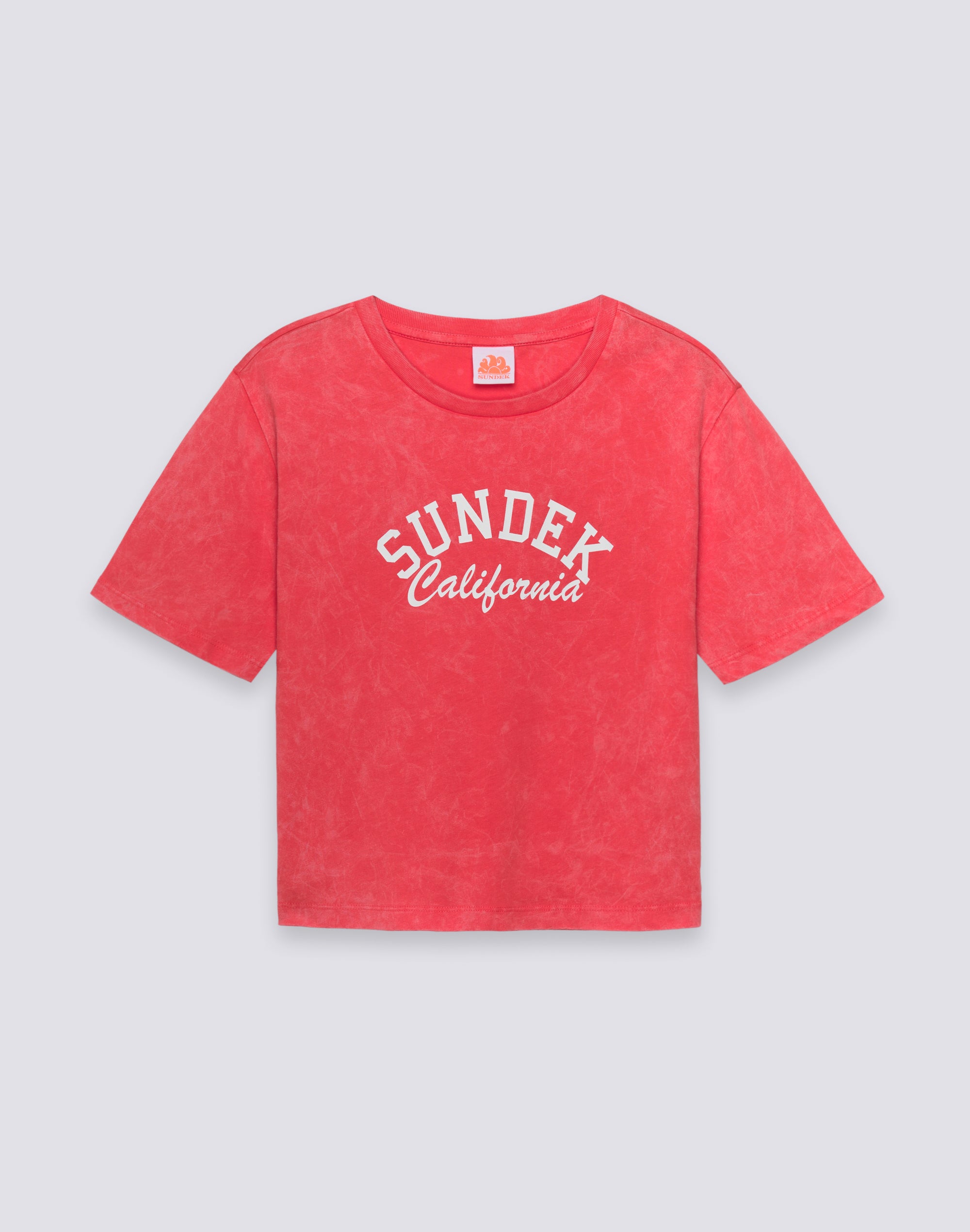 sundek-t-shirt-donna-cropped-vintage-wash-sundek-california image 1