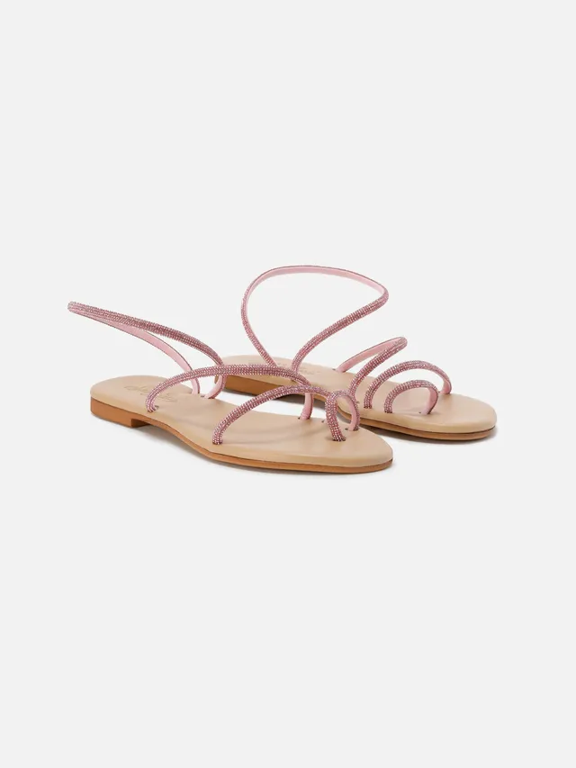 mc2-saint-barth-sandali-ring-rosa-bassi-con-strass image 1