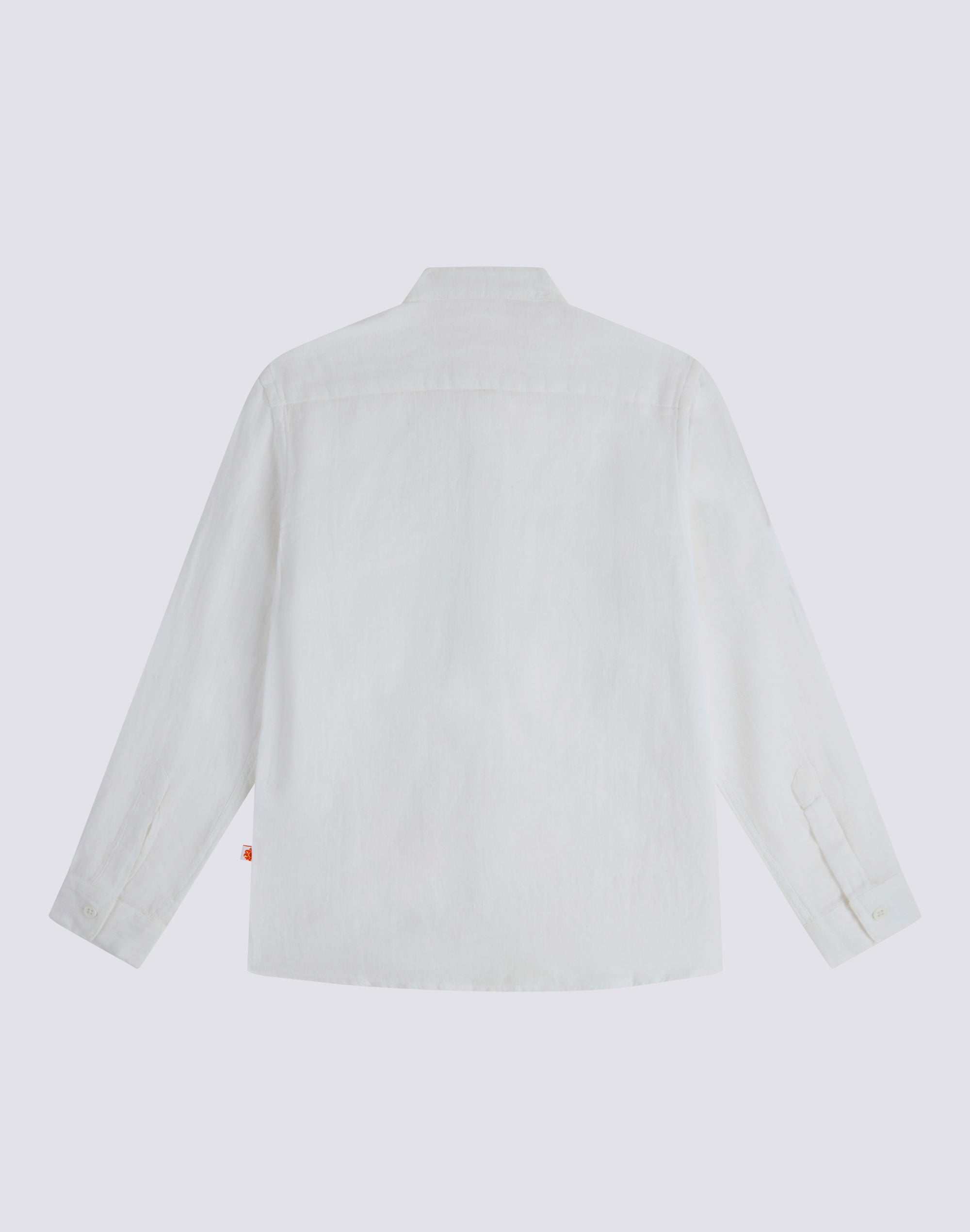 sundek-b821shli5tc-camicia-bambino-manica-lunga-in-lino-colletto-coreana image 2