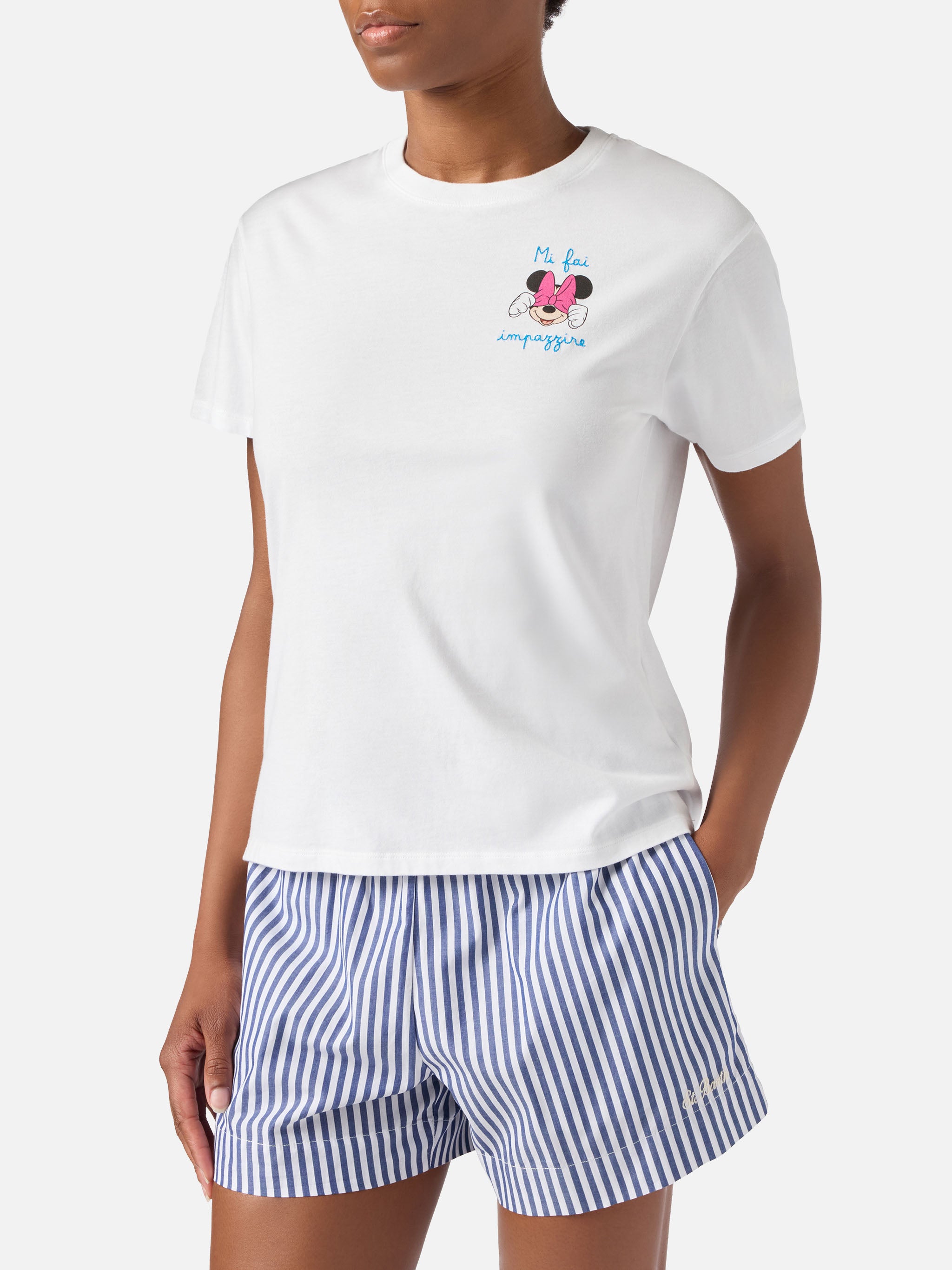 mc2-saint-barth-emilie-t-shirt-donna-bianca-special-edition-disney-minnie image 2