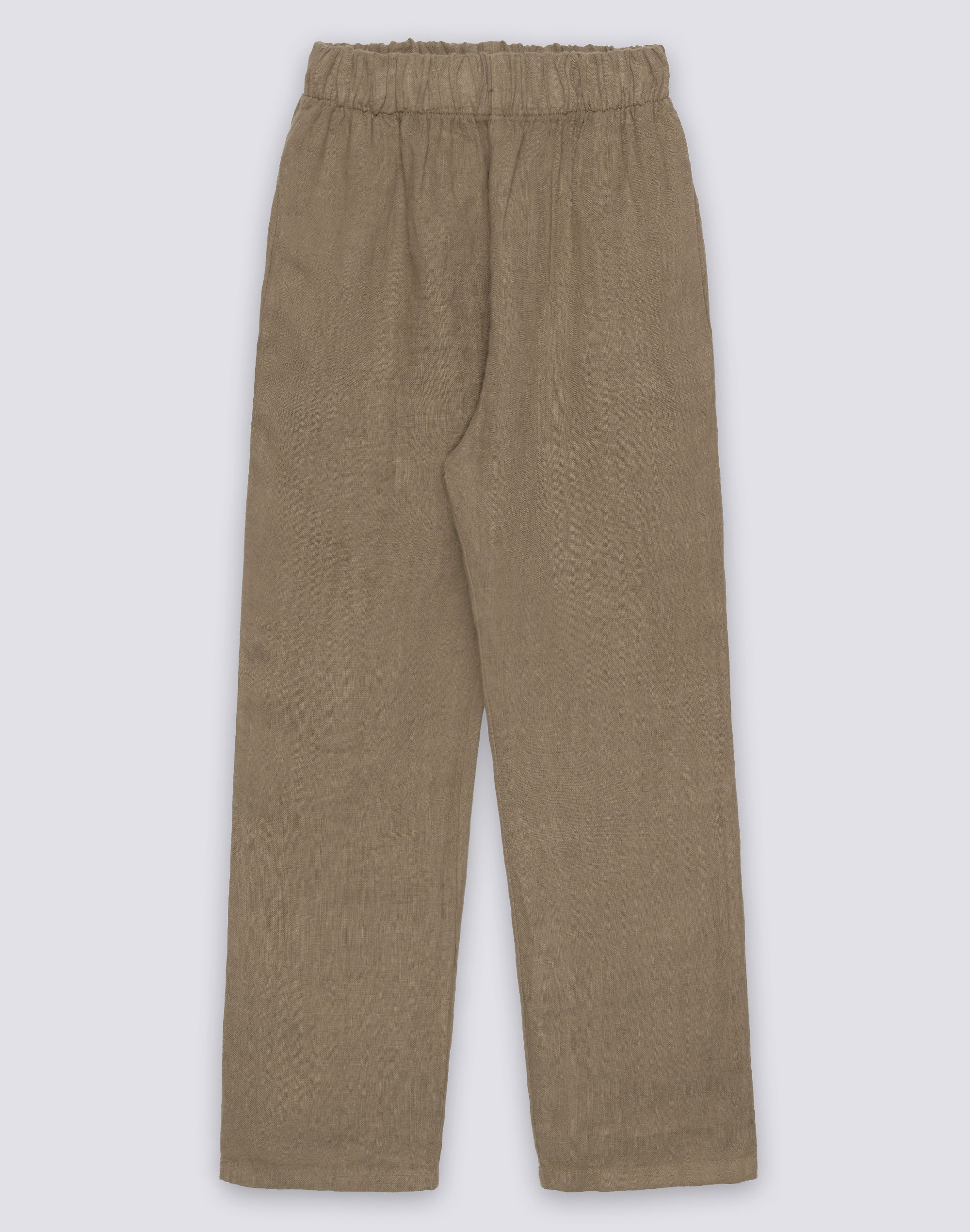 sundek-pantaloni-lunghi-in-lino-da-bambino-tinto-capo-vita-elastica image 1