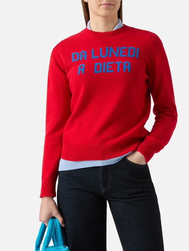mc2-saint-barth-new-queen-maglione-girocollo-rosso-da-luned-a-dieta-misto-cashme image 1