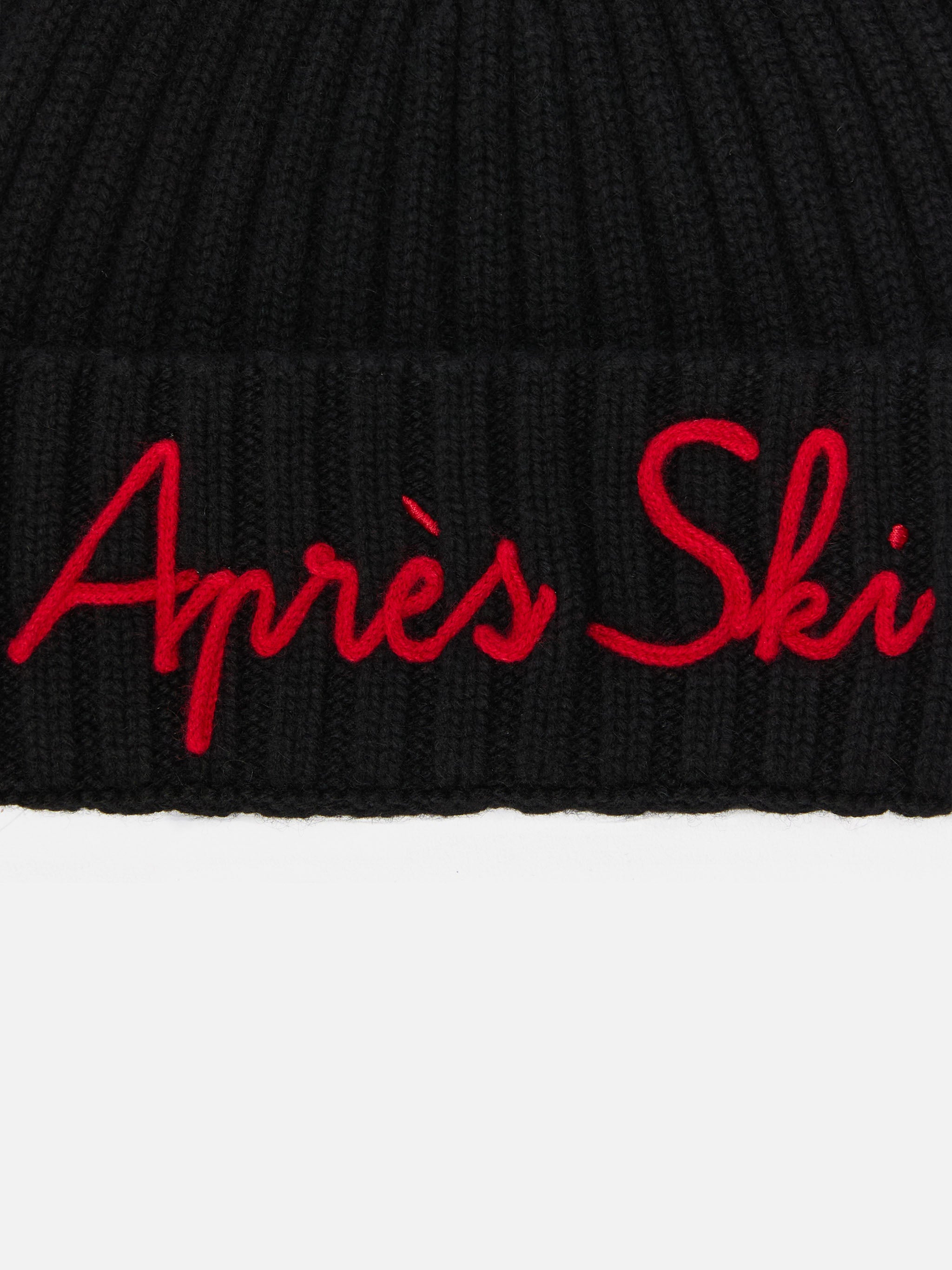 mc2-saint-barth-berretto-wengen-in-misto-cashmere-nero-con-ricamo-apres-ski image 2