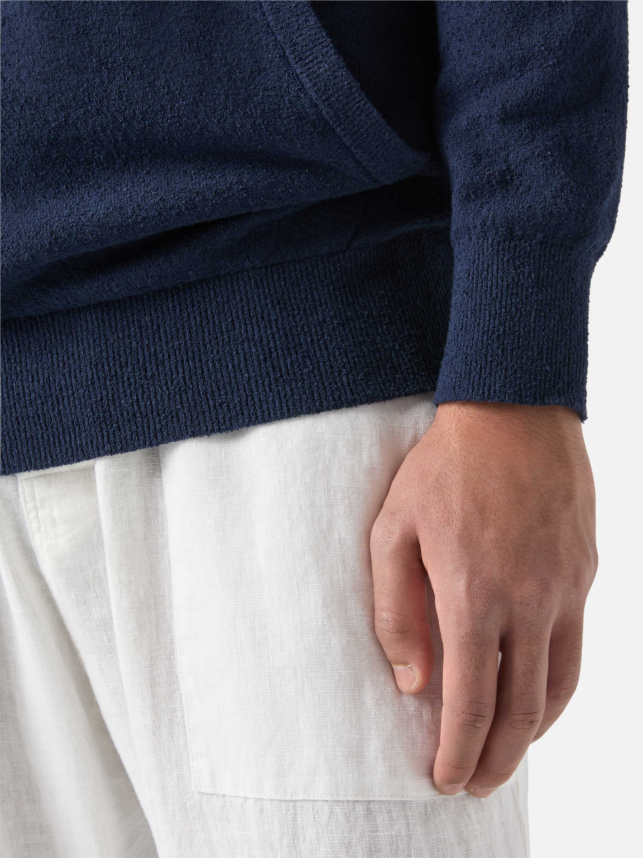 mc2-saint-barth-wood-maglione-con-cappuccio-blu-navy-uomo image 4