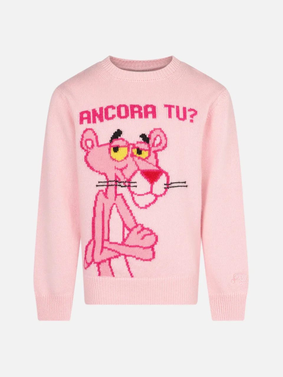 mc2-saint-barth-maglione-bambina-rosa-pantera-rosa-ancora-tu-edizione-speciale image 1