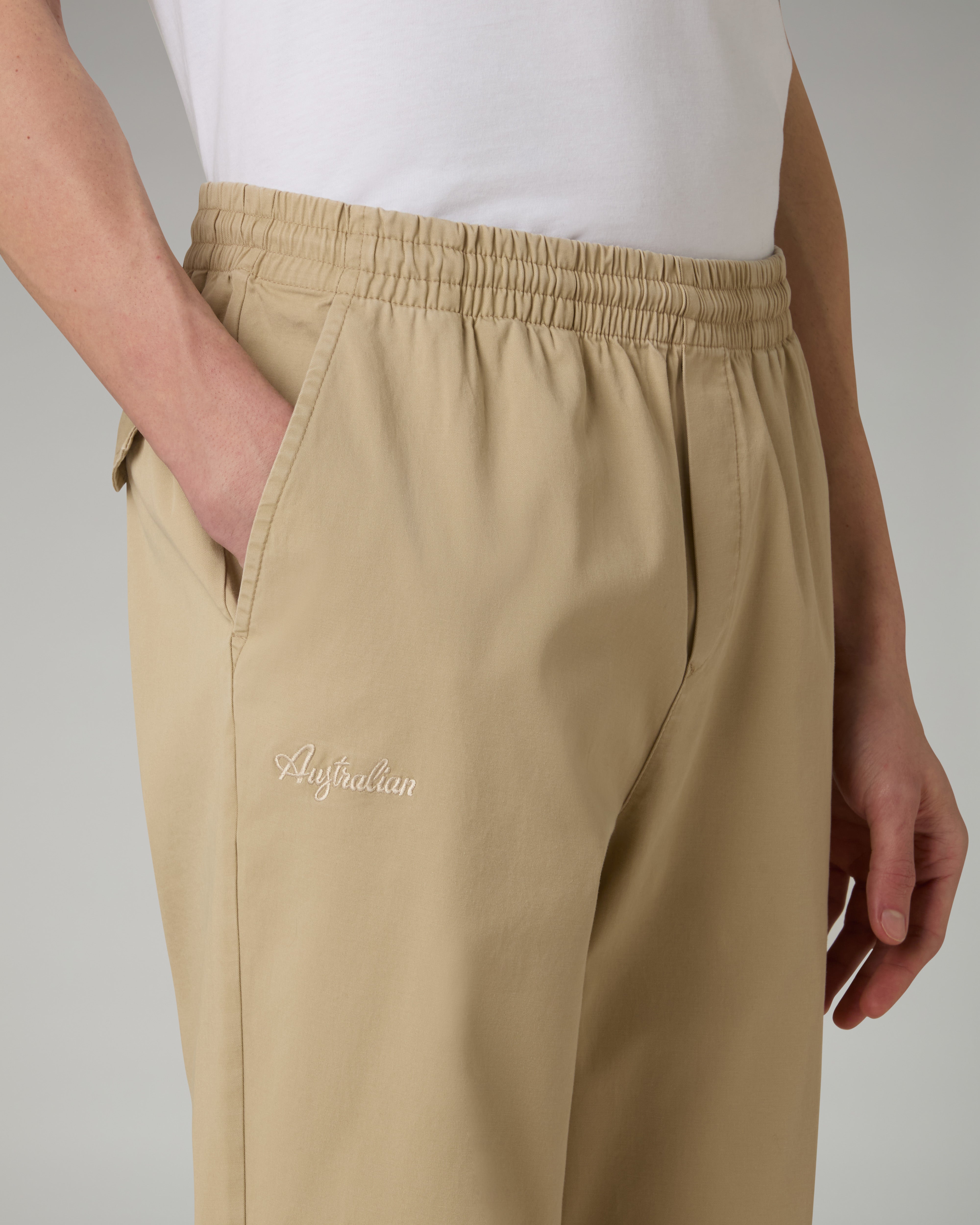 australian-doric-track-pant-pantalone-cotton-twill-kaki image 5