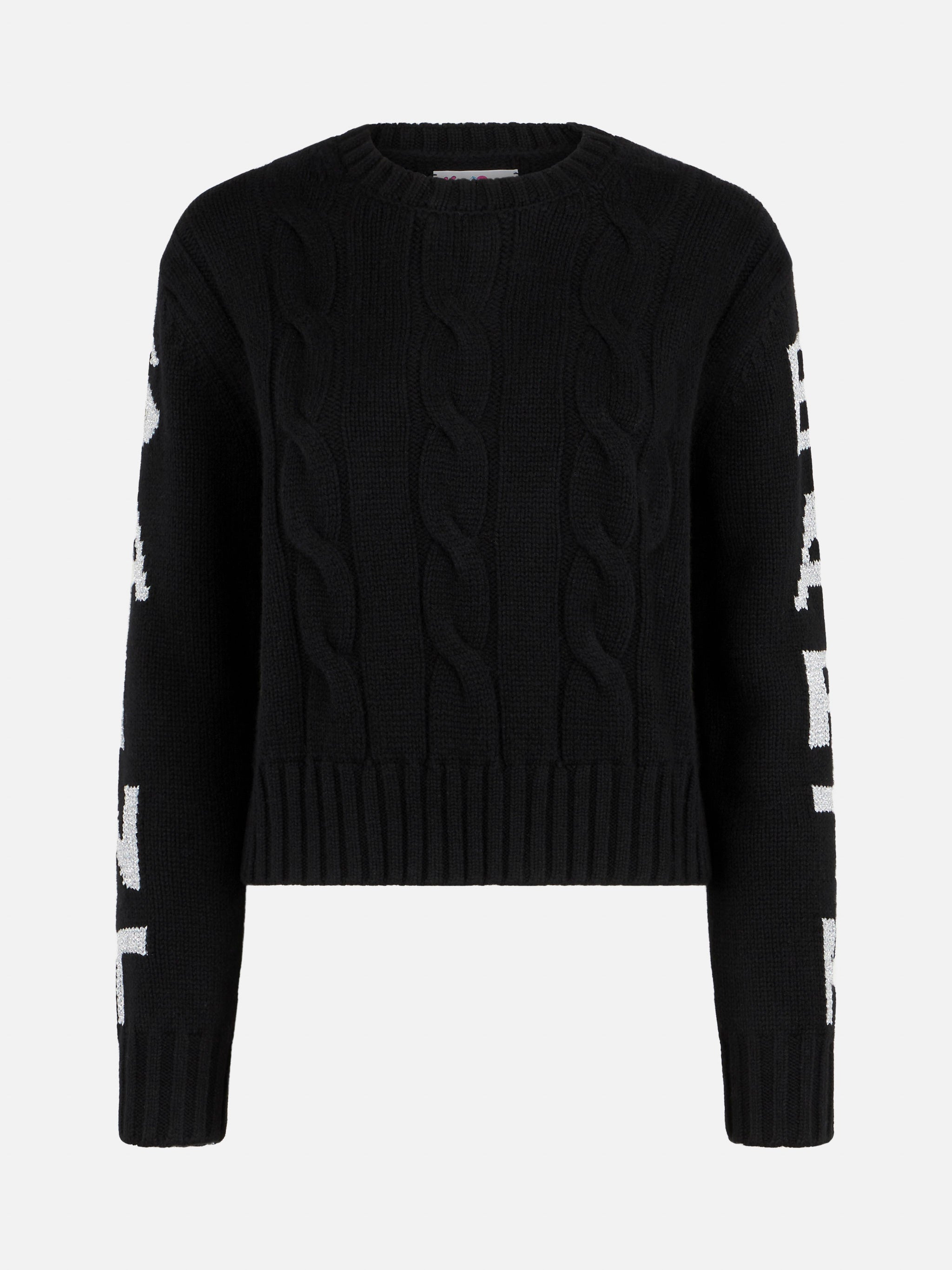 mc2-saint-barth-malmo-maglia-girocollo-donna-nera-in-filato-misto-con-logo-lurex image 5