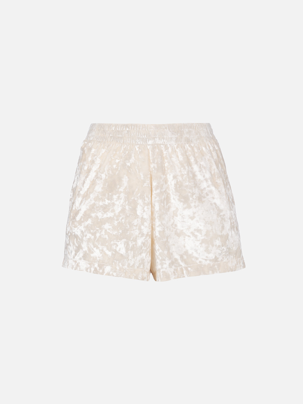 mc2-saint-barth-cate-short-donna-pull-up-ciniglia-panna-tinta-unita image 3