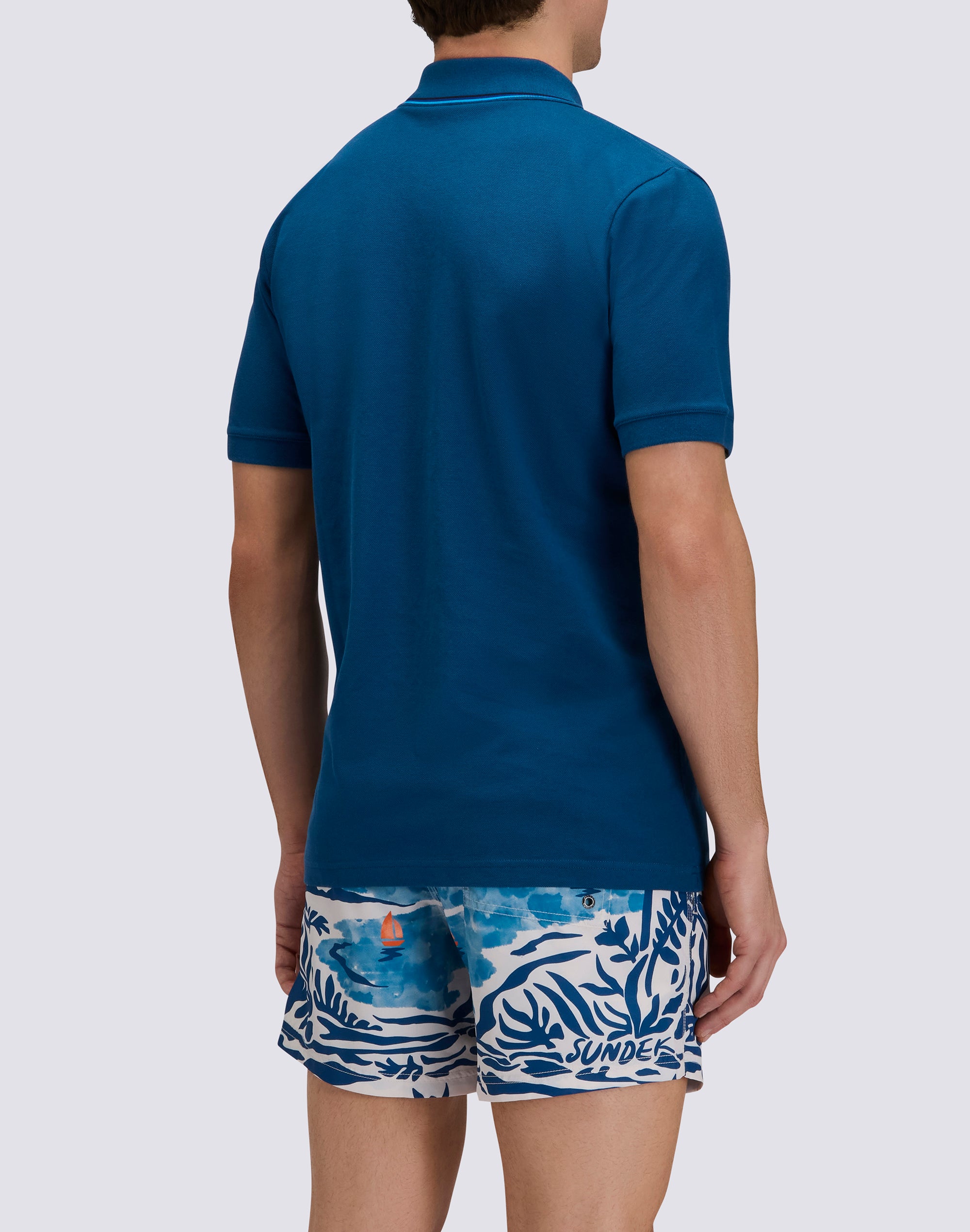 sundek-m981plpq8000-polo-uomo-in-cotone-pima-piquet-con-logo-ricamato image 2