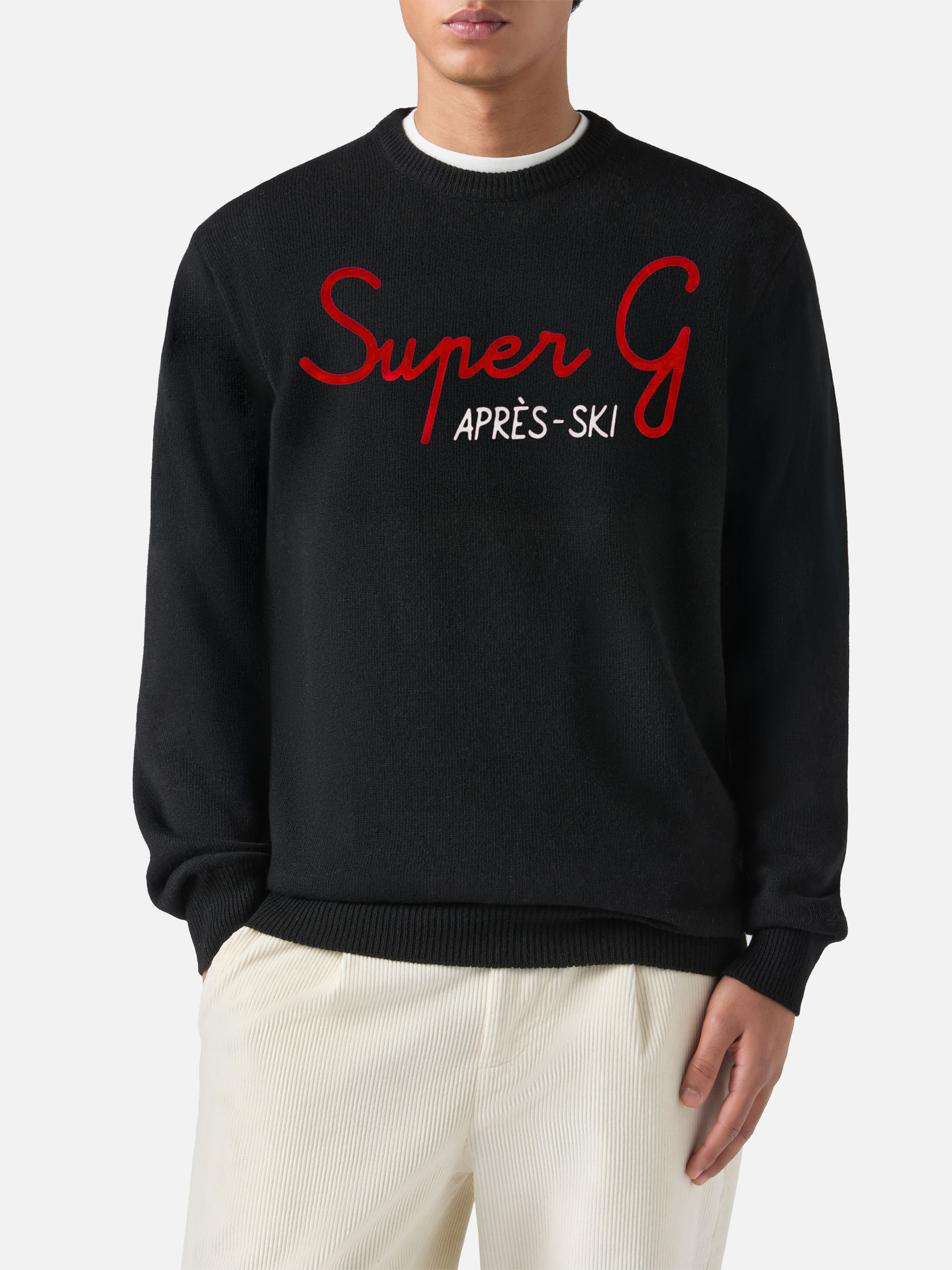 mc2-saint-barth-heron-maglione-girocollo-uomo-nero-super-g-special-edition image 1