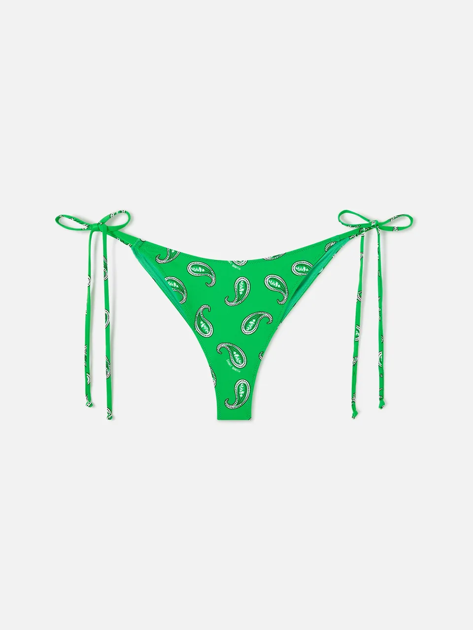mc2-saint-barth-slip-mare-marielle-donna-verde-paisley-con-laccetti image 1
