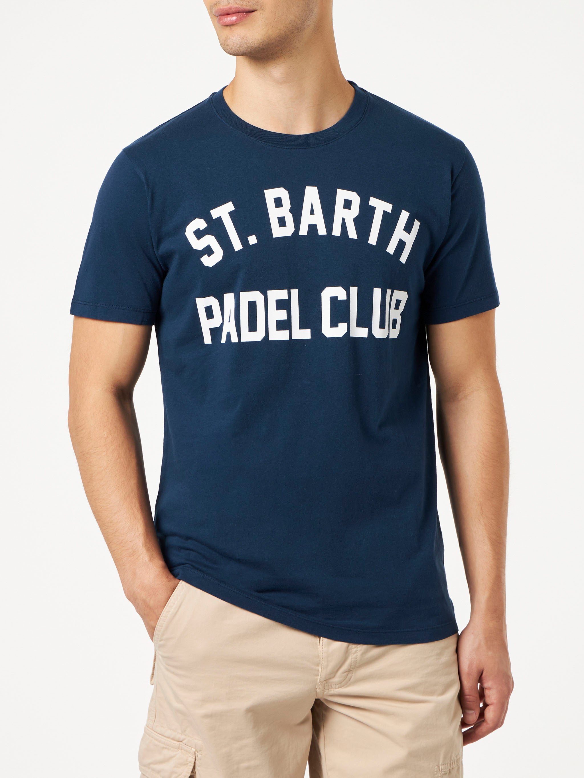 t-shirt-uomo-mc2-saint-barth-jack-st-barth-padel-club-blu-navy-con-trattamento-v image 3