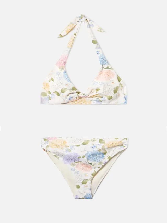 bikini-leda-sugar-mc2-saint-barth-con-stampa-floreale-panna-azzurro-e-rosa image 1