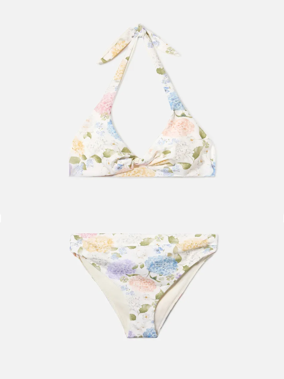 bikini-leda-sugar-mc2-saint-barth-con-stampa-floreale-panna-azzurro-e-rosa image 1