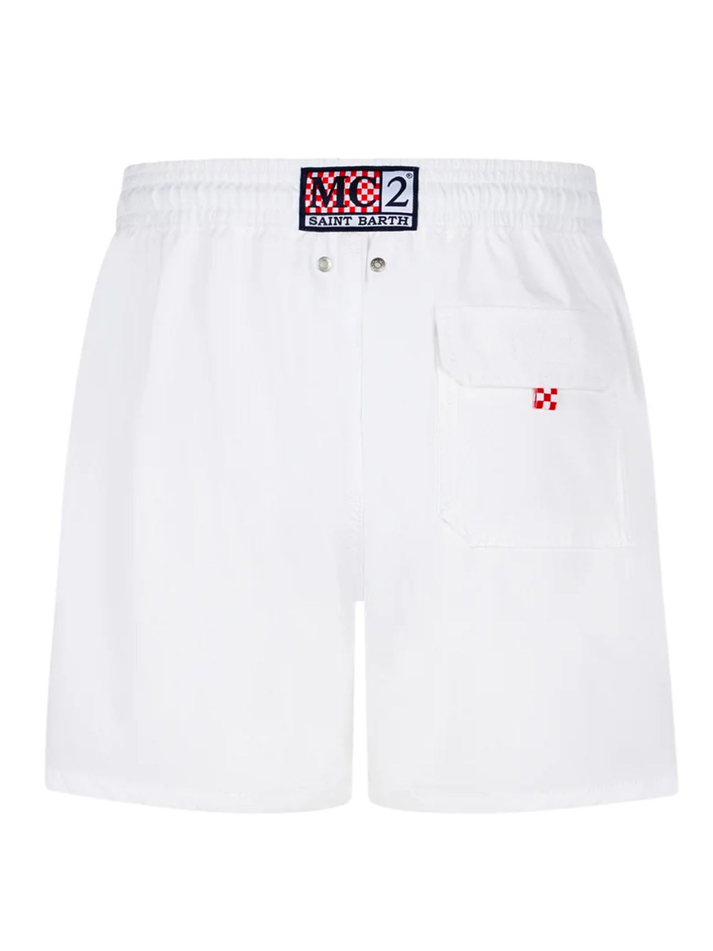 mc2-saint-barth-costume-mare-comfort-uomo-bianco-con-logo-a-contrasto image 2