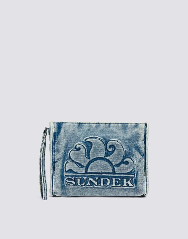 sundek-goldenwave-aw920abcv400-pochette-donna-in-cotone-canvas-tinto-capo image 1