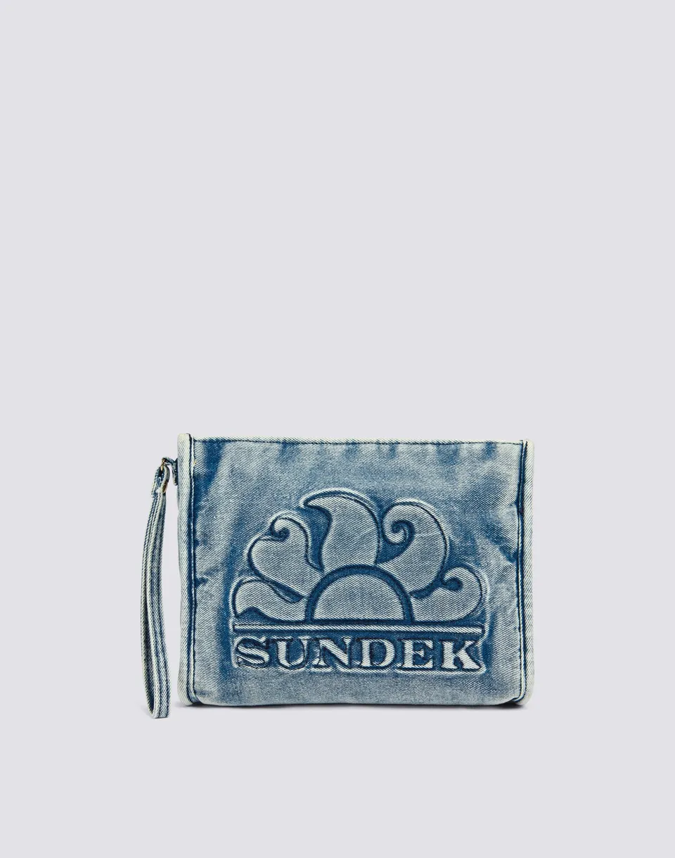 sundek-goldenwave-aw920abcv400-pochette-donna-in-cotone-canvas-tinto-capo image 1