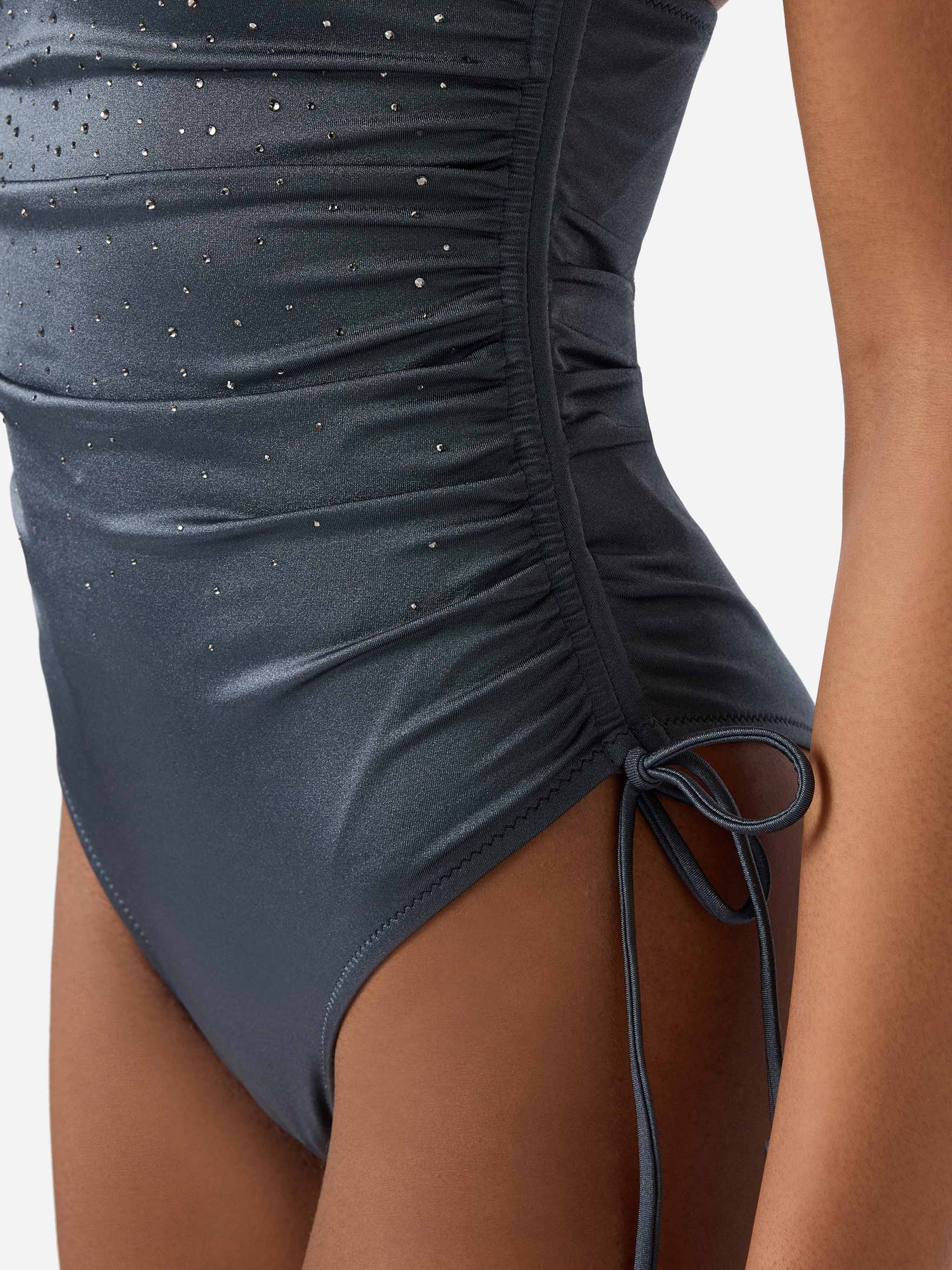 mc2-saint-barth-eliya-costume-intero-donna-glossy-grigio-scuro-con-strass image 4