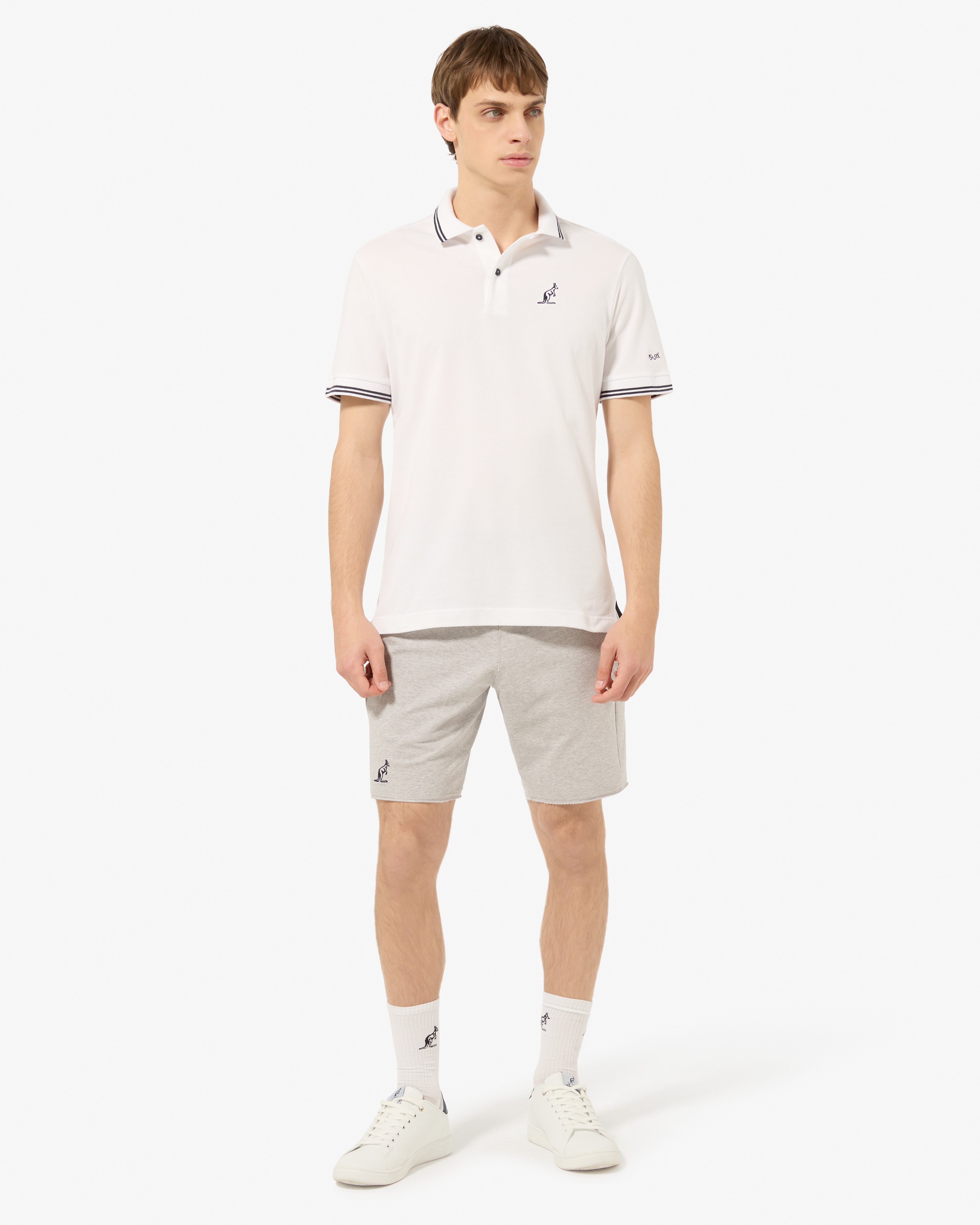 australian-dna-polo-shirt-piquet-bianco-regular-fit-uomo image 2
