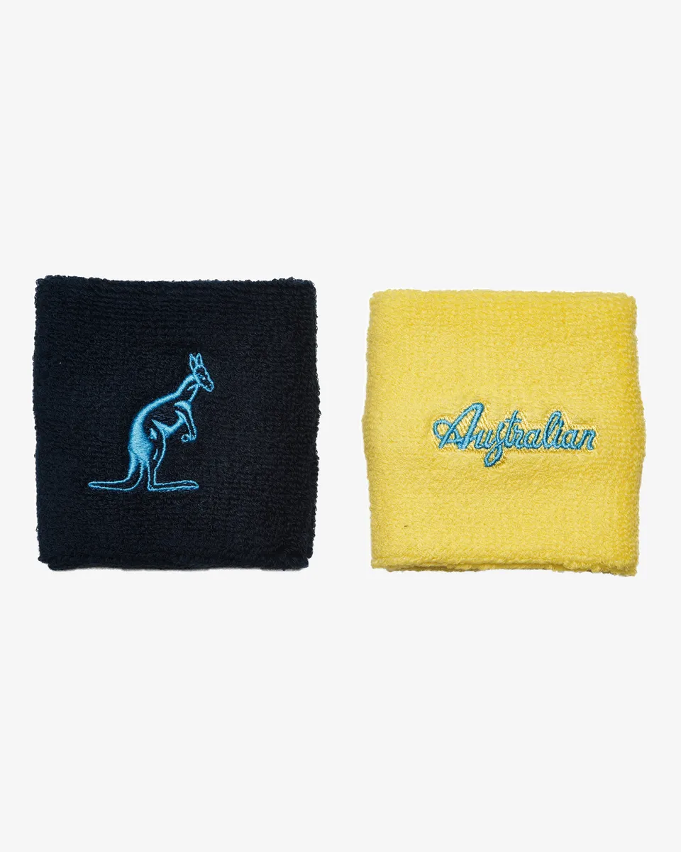 australian-double-cotton-wristband-polsino-spugna-doppio-blu-giallo-vivo image 1