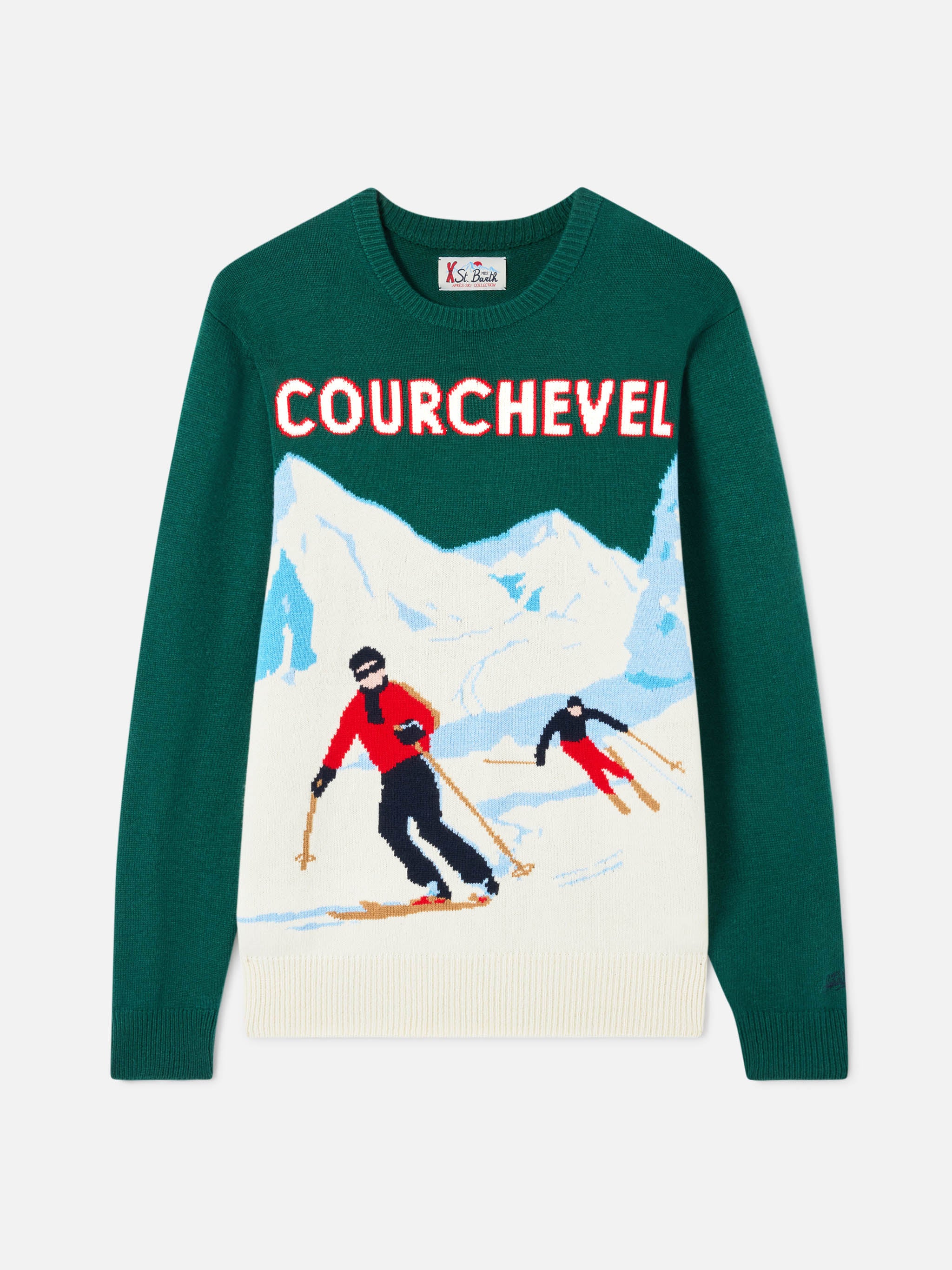 mc2-saint-barth-maglione-heron-uomo-girocollo-jacquard-courchevel-verde image 5
