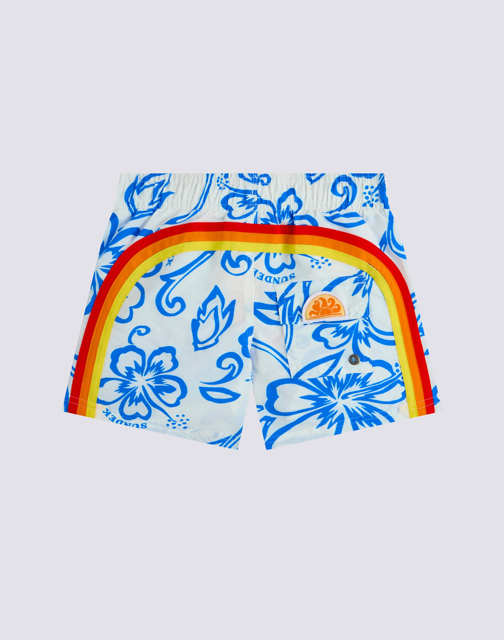 sundek-costume-boxer-bambino-stampa-archive-hibiscus-sk23-con-vita-elasticata image 1