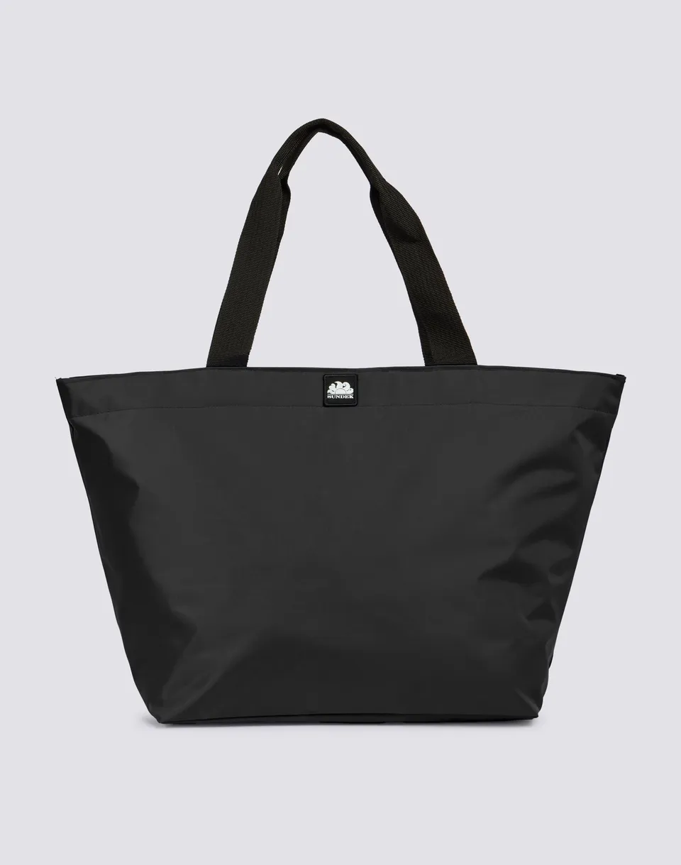 sundek-maxi-shopping-bag-tote-in-gomma-rigida-con-zip-centrale image 1
