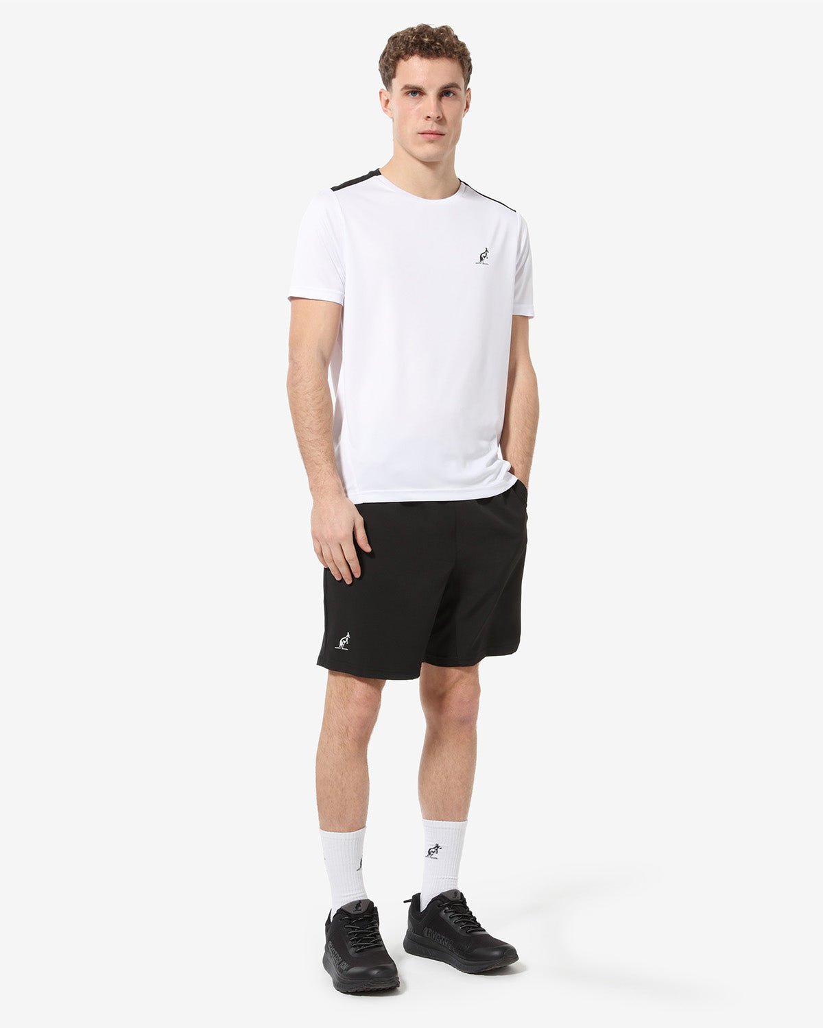 australian-match-short-tennis-in-tessuto-slam-nero image 2