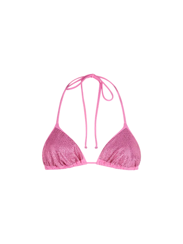 mc2-saint-barth-annabelle-top-bikini-con-strass-rosa image 1