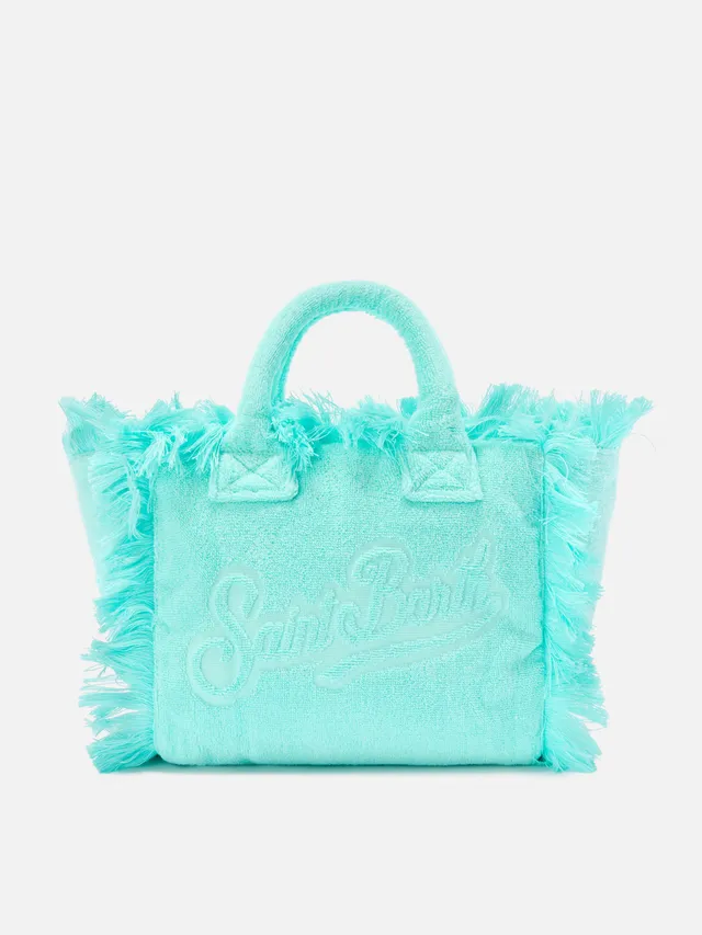 mc2-saint-barth-colette-borsa-spugna-verde-acqua-tinta-unita image 1