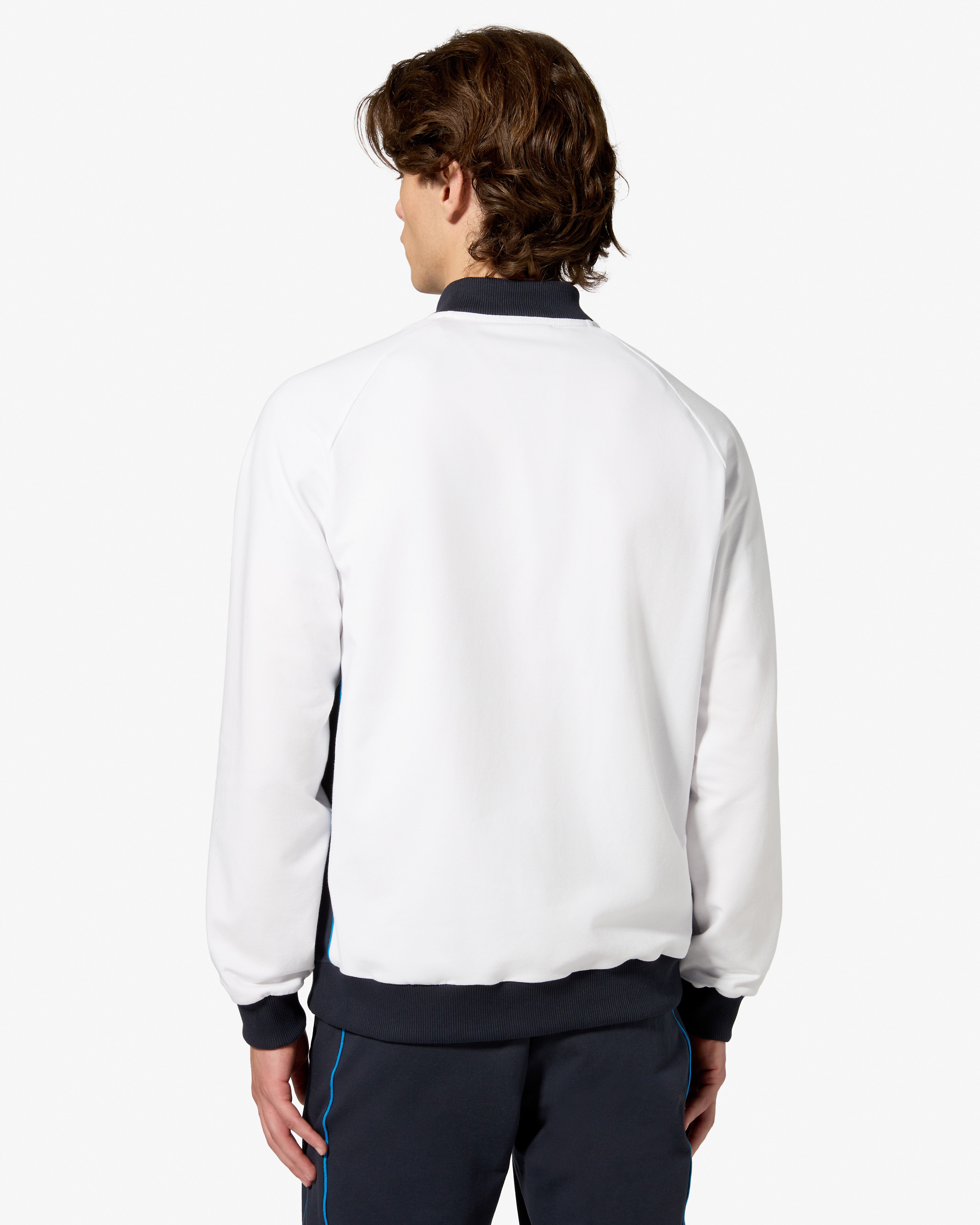 australian-league-track-jacket-felpa-bianca-full-zip-made-in-italy image 2
