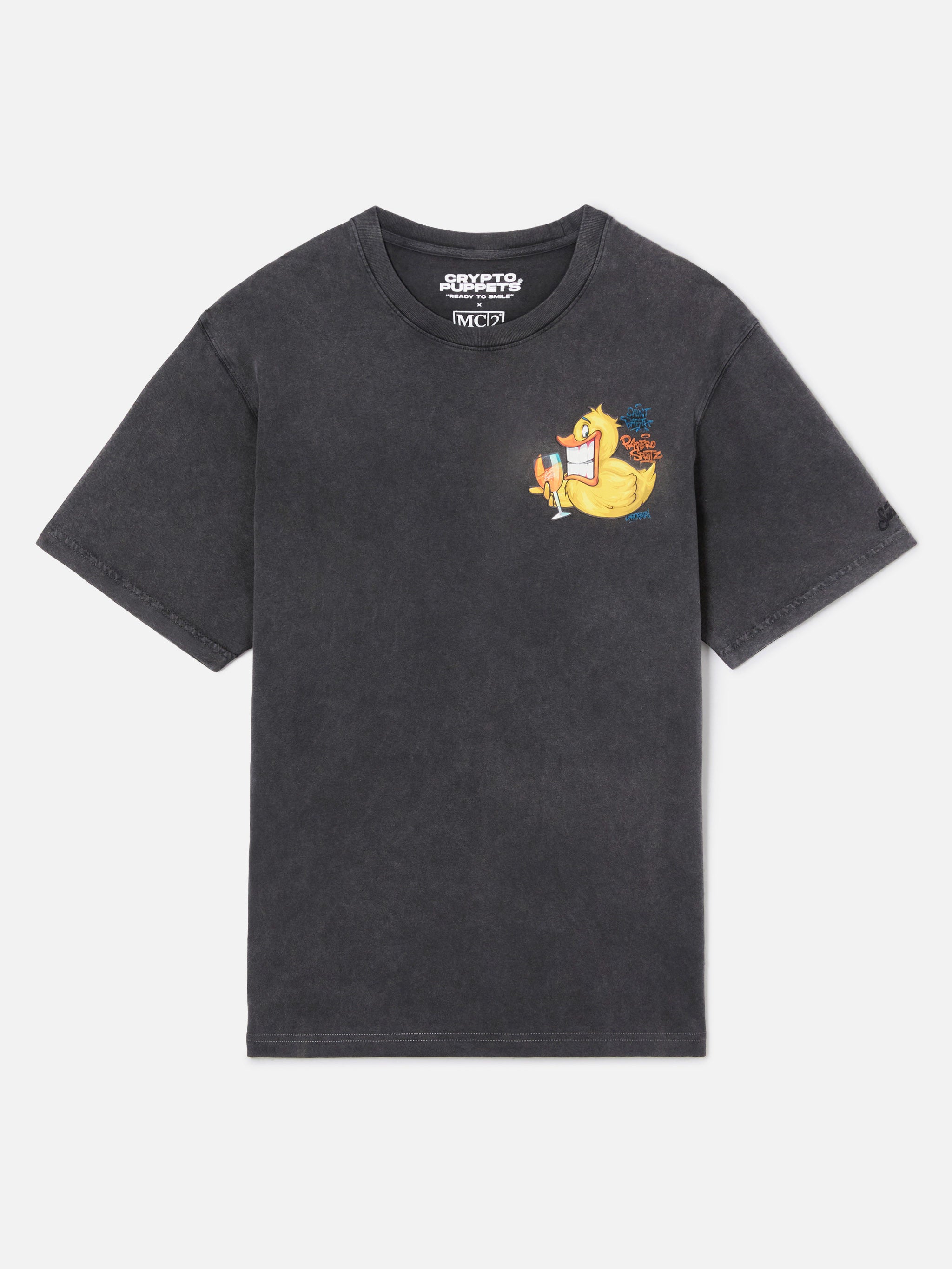 mc2-saint-barth-t-shirt-uomo-jack-cotone-bianco-stampa-ducky-cryptopuppets image 5