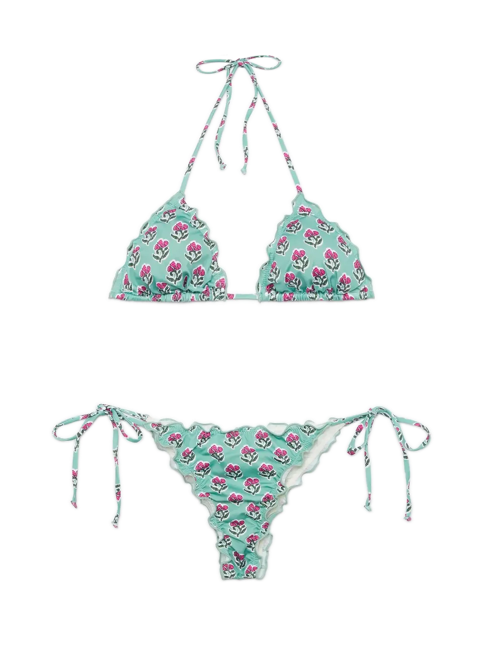 mc2-saint-barth-bikini-triangolo-sagittarius-miami-donna-floreale-verde-salvia image 1