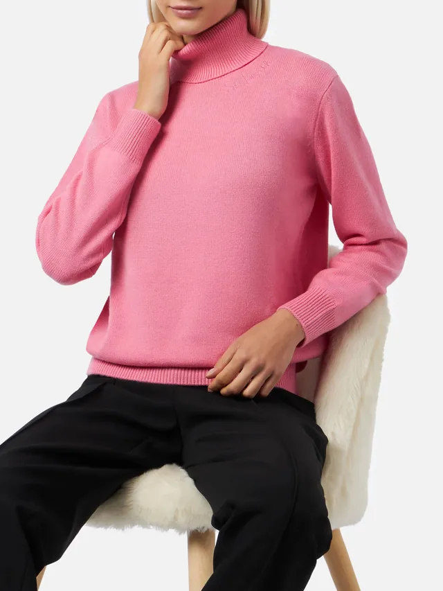 mc2-saint-barth-moody-dolcevita-donna-rosa-in-misto-cashmere image 1