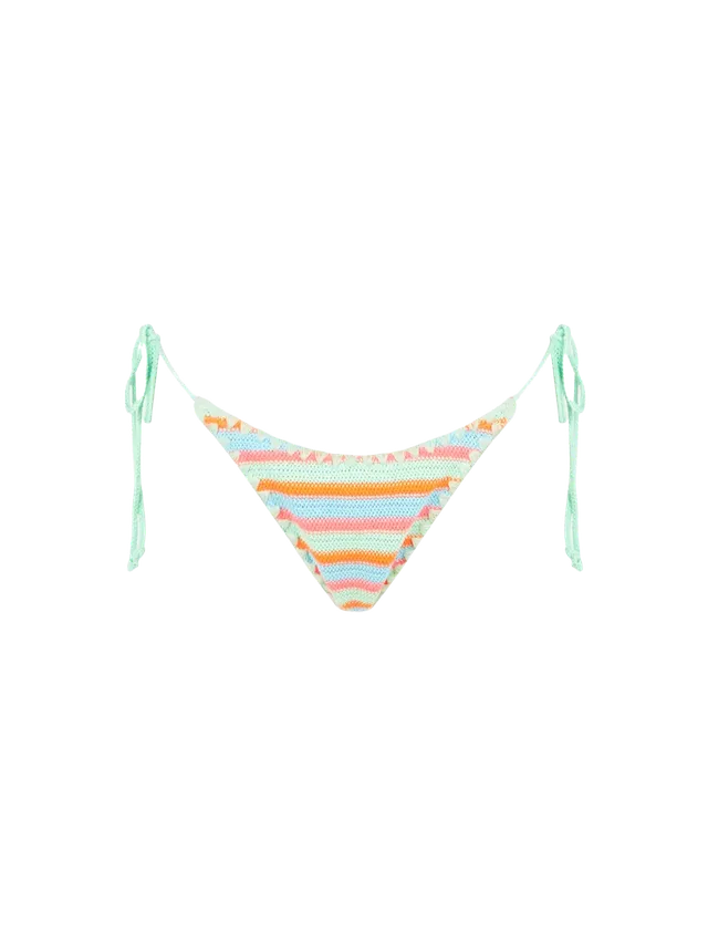 mc2-saint-barth-slip-mare-marielle-crochet-a-righe-verde-acqua-e-arancione-fluo image 1