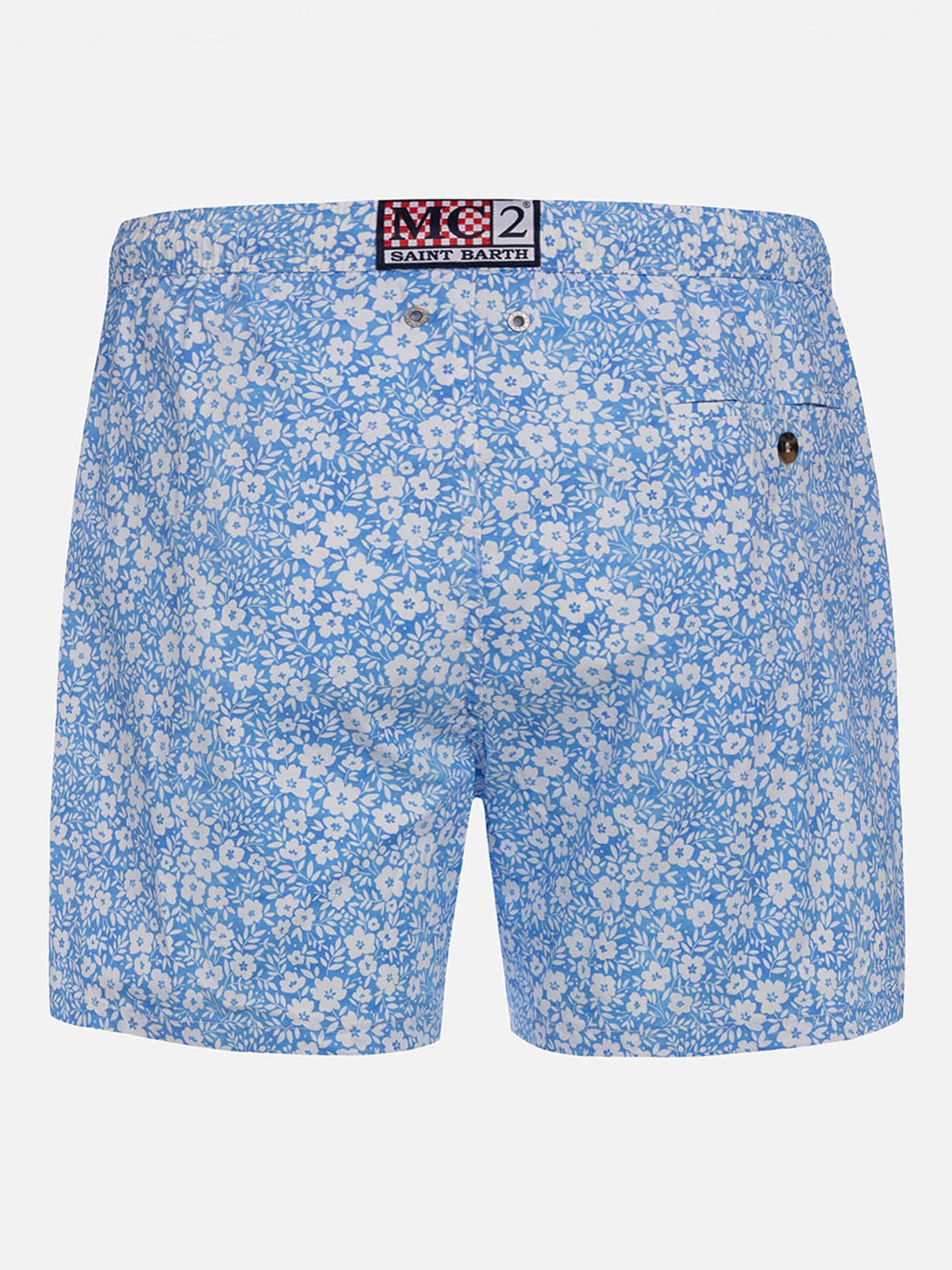 mc2-saint-barth-costume-uomo-comfort-light-azzurro-fiori-asciugatura-rapida image 2