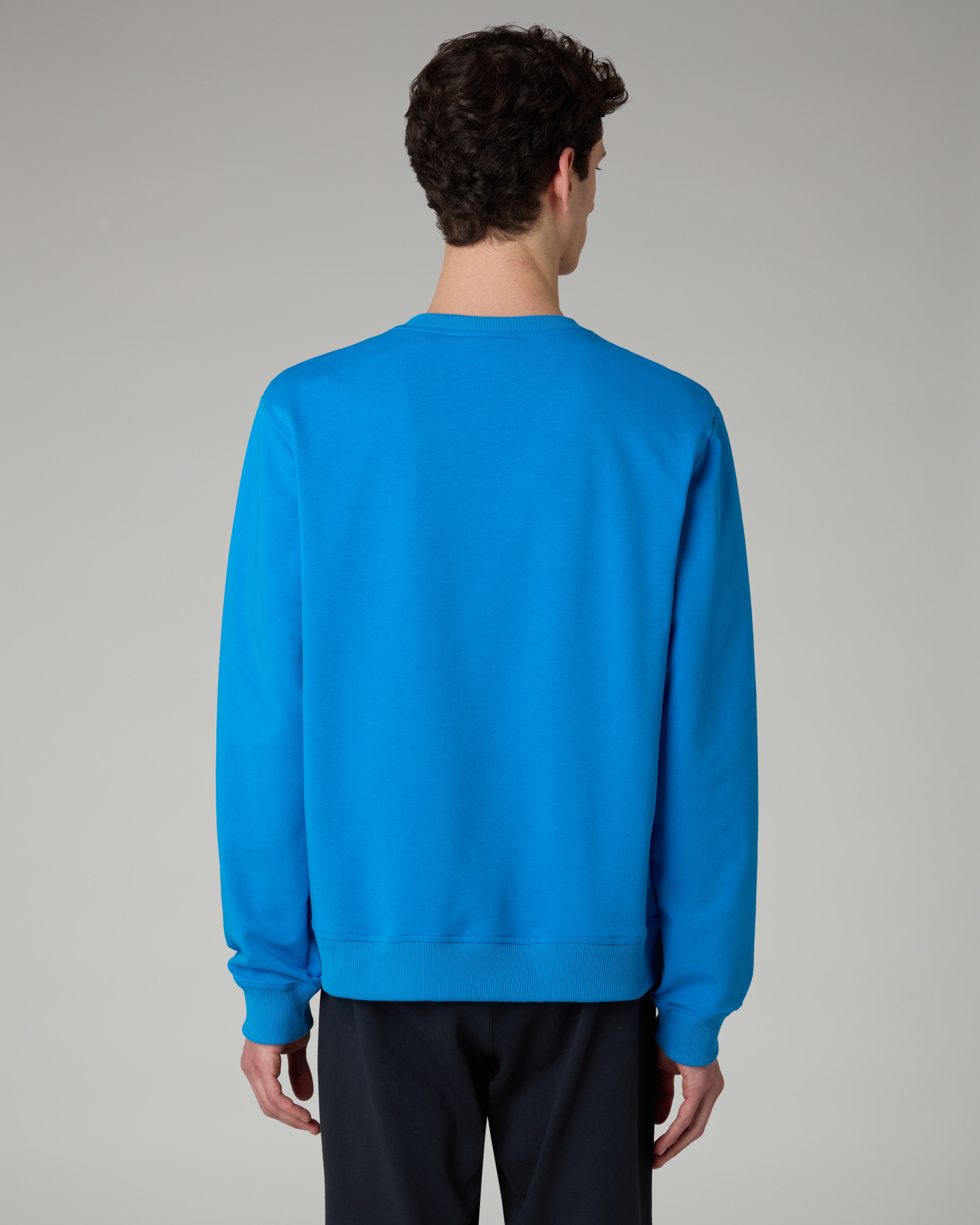 australian-felpa-girocollo-statement-logo-essential-blu-capri image 3