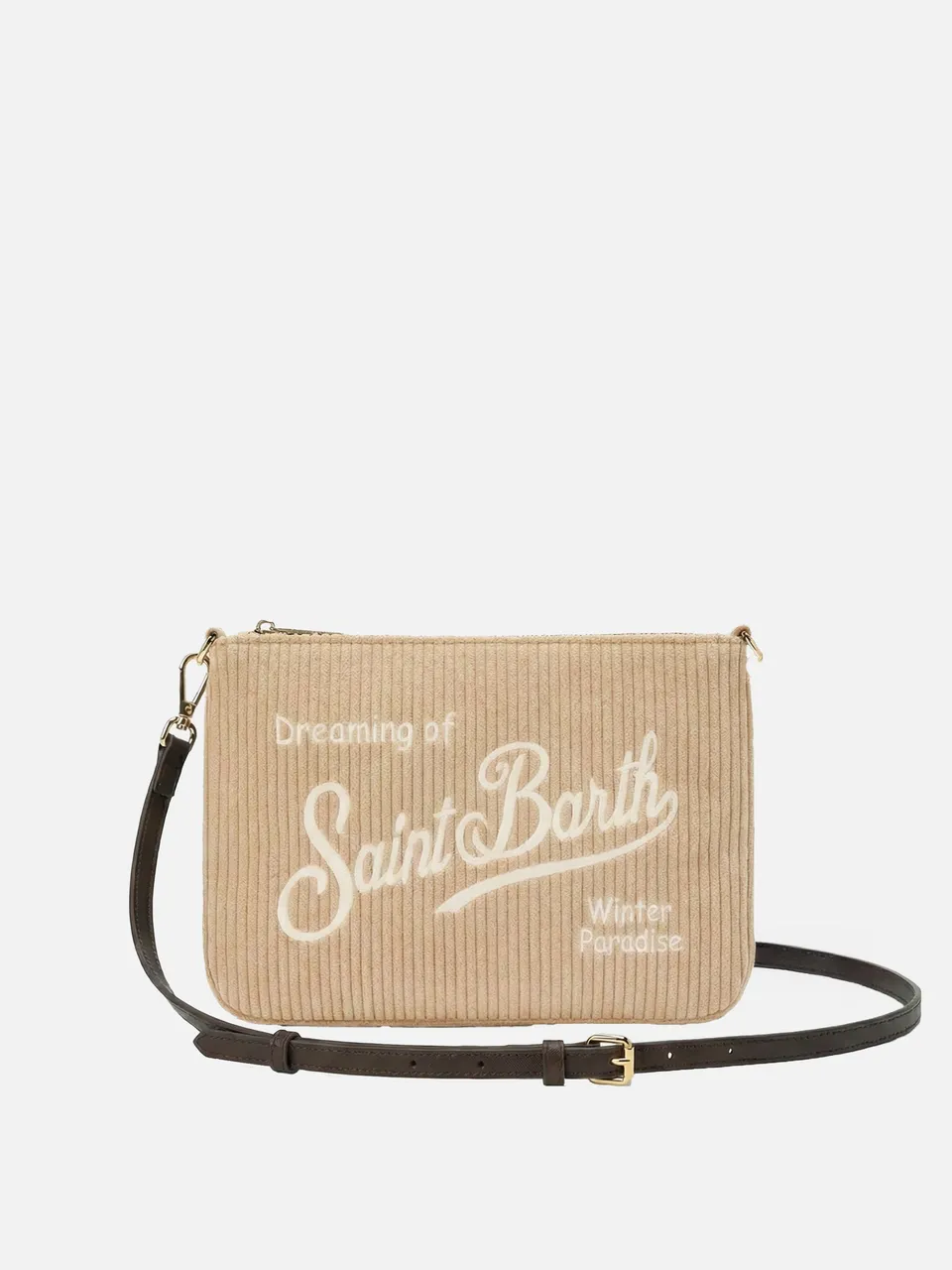 mc2-saint-barth-borsa-crossbody-parisienne-corduroy-beige-20x28-cm image 1
