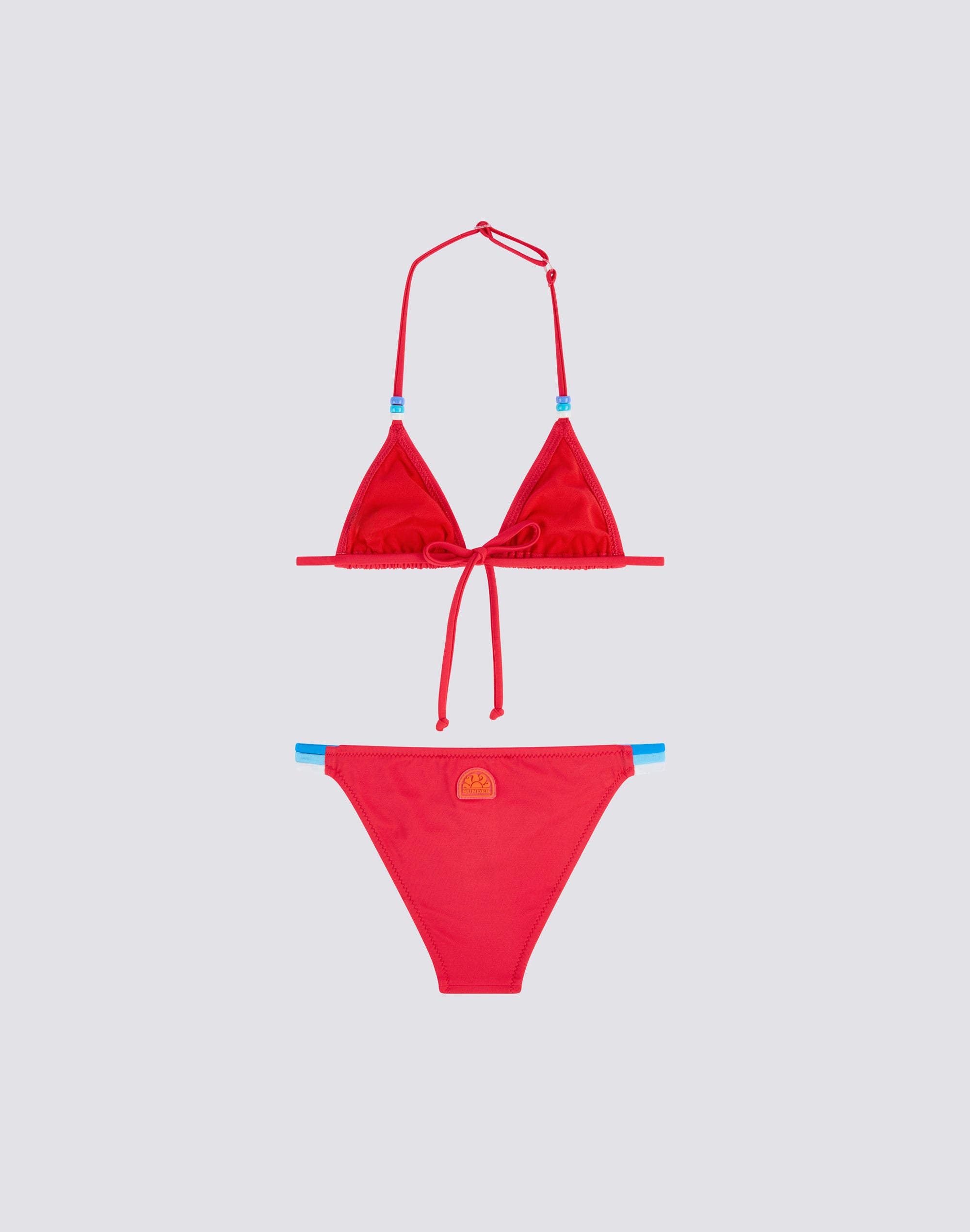 sundek-mini-jennifer-bikini-bambina-triangolo-regolabile-tinta-unita image 2