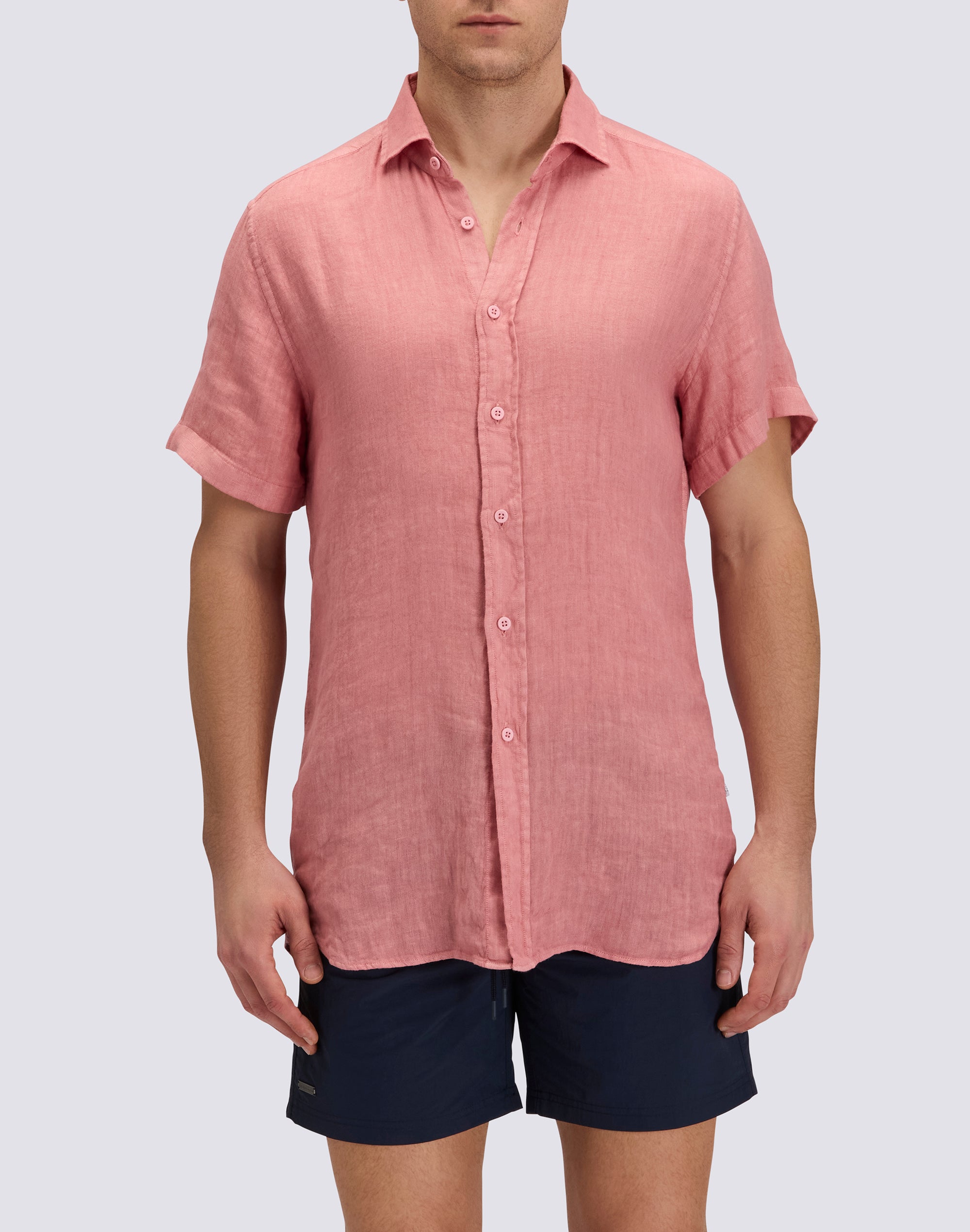 sundek-gm814shli5tc-camicia-uomo-in-lino-a-mezze-maniche-tinto-capo image 1