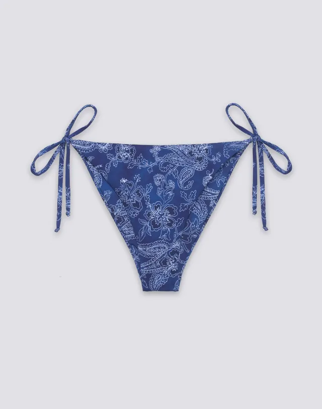 sundek-anita-w206kbl36yi-slip-bikini-donna-a-laccetti-fantasia-hibi-paisley-band image 1